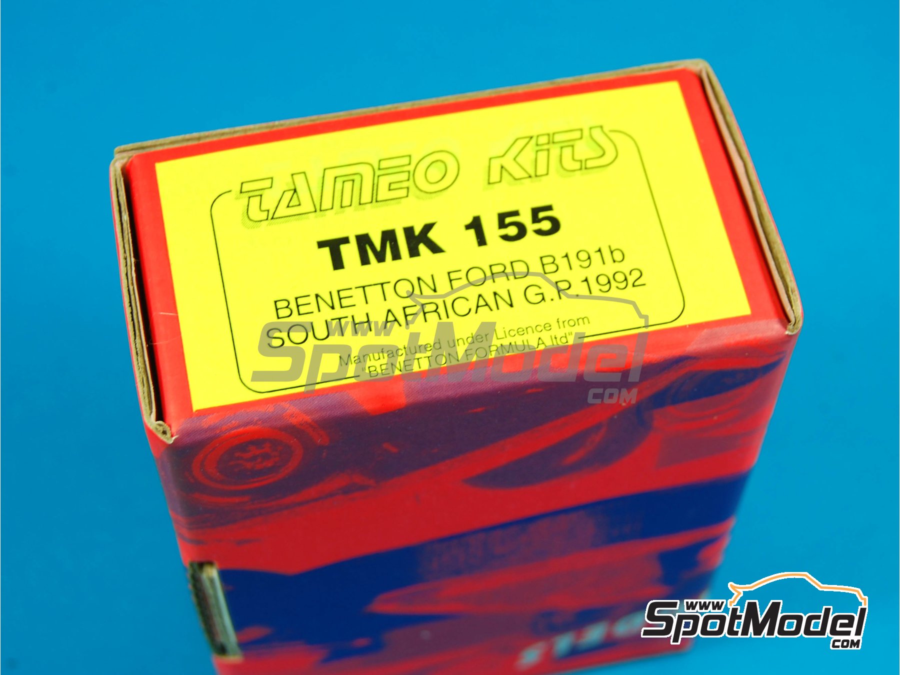 Image 1: Benetton Ford B191b Equipo Benetton Formula Ltd patrocinado por Mobil1 - Gran Premio de F&oacute;rmula 1 de Sud&aacute;frica 1992 | Maqueta de coche en escala&nbsp;1/43 fabricado por Tameo Kits (ref.&nbsp;TMK155)