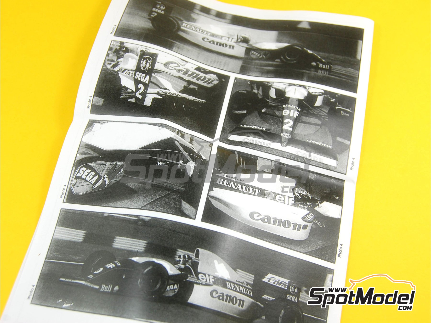 Image 3: Williams Renault FW15c Williams Grand Prix Engineering Team sponsored by Camel - European Formula 1 Grand Prix 1993 | Car scale model kit in 1/43 scale manufactured by Tameo Kits (ref.&nbsp;TMK167)