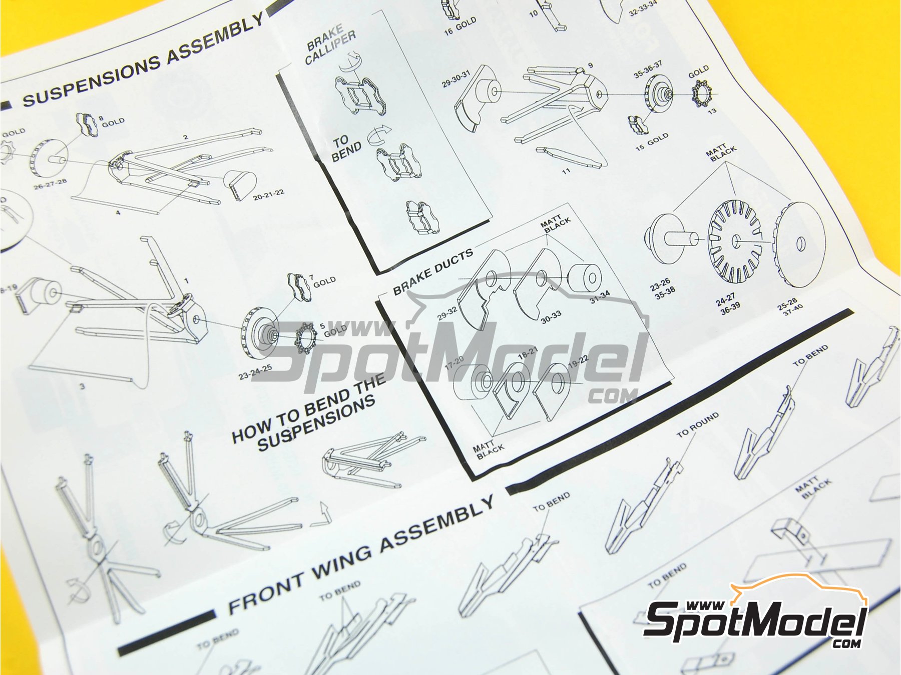 Image 7: Footwork Mugen Fa14 Equipo Footwork patrocinado por Footwork - Gran Premio de F&oacute;rmula 1 de Francia 1993 | Maqueta de coche en escala&nbsp;1/43 fabricado por Tameo Kits (ref.&nbsp;TMK172)