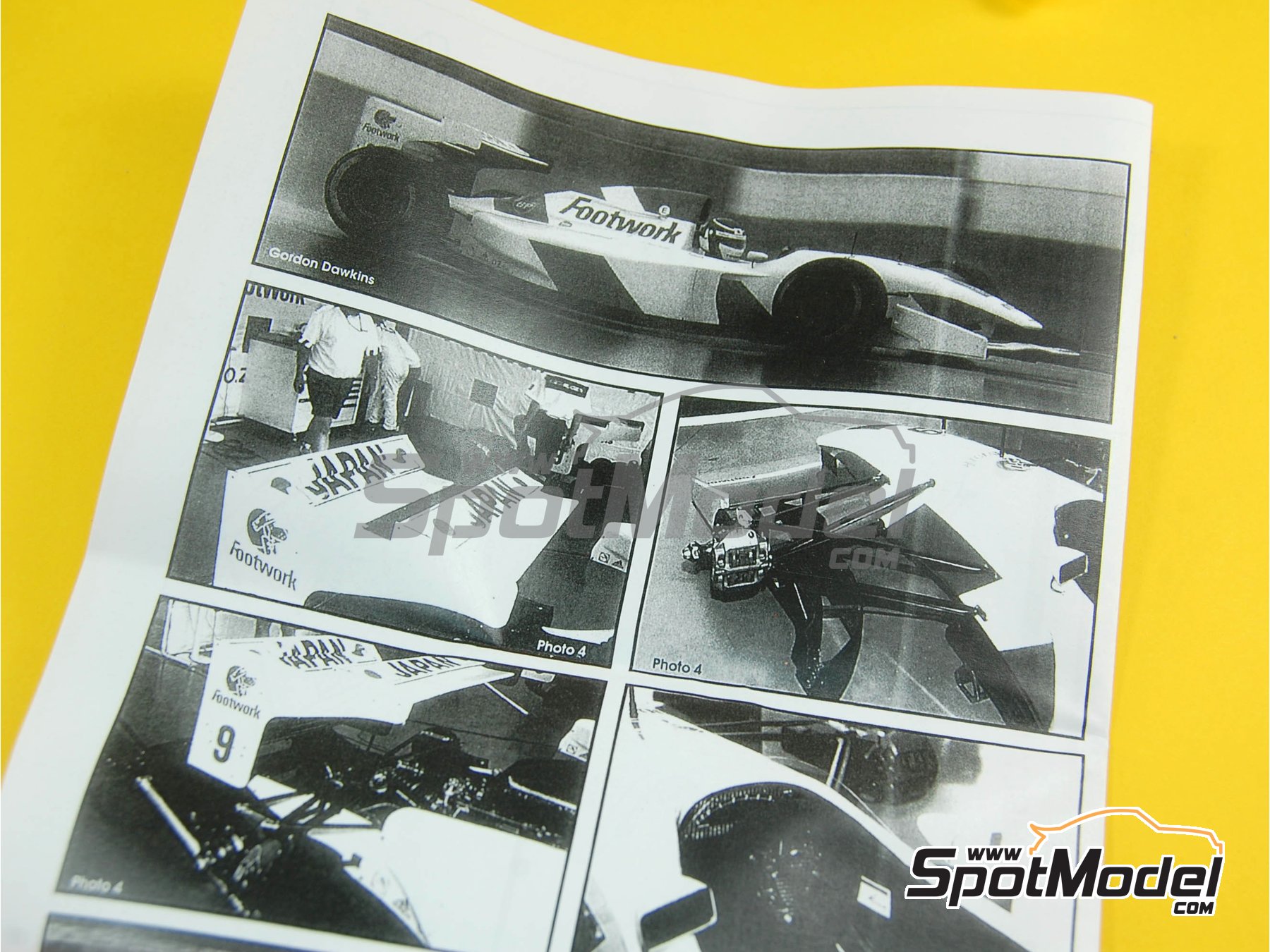 Image 8: Footwork Mugen Fa14 Equipo Footwork patrocinado por Footwork - Gran Premio de F&oacute;rmula 1 de Francia 1993 | Maqueta de coche en escala&nbsp;1/43 fabricado por Tameo Kits (ref.&nbsp;TMK172)