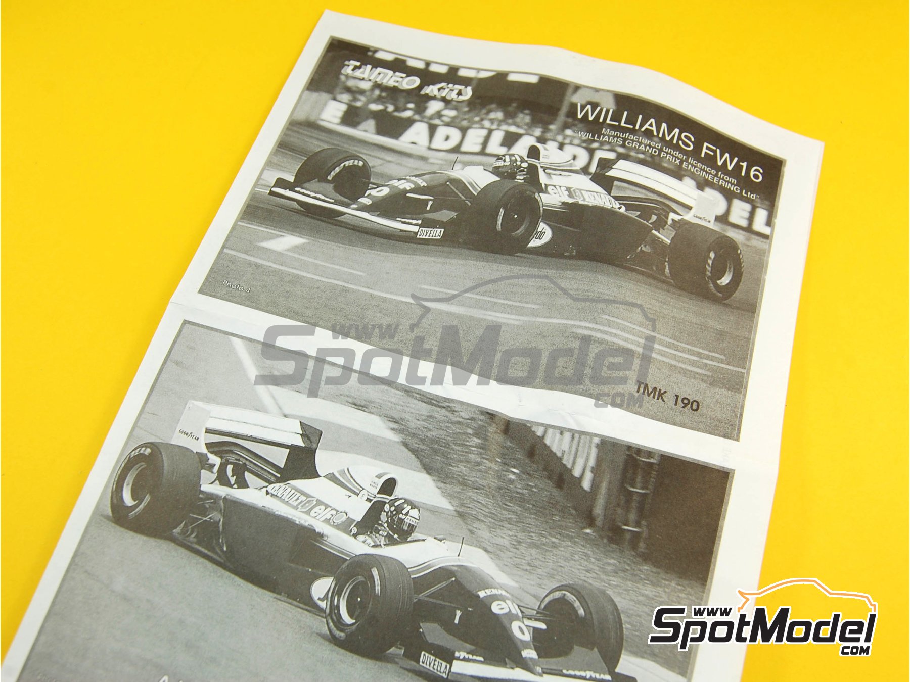 Tameo Kits TMK190: Car scale model kit 1/43 scale - Williams 