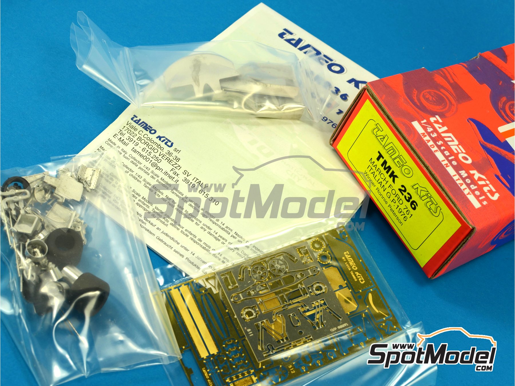 Image 1: March Ford 761 patrocinado por First National City - Gran Premio de Fórmula 1 de Italia 1976 | Maqueta de coche en escala 1/43 fabricado por Tameo Kits (ref. TMK236)