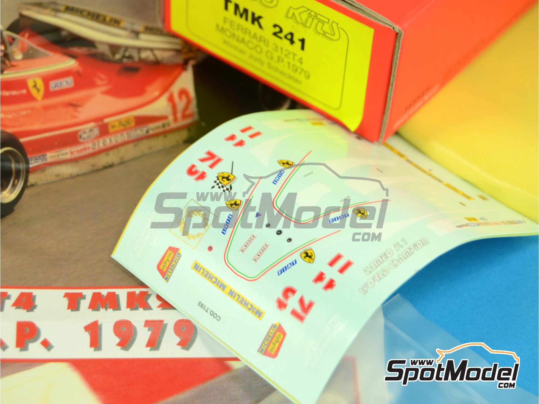 Tameo Kits TMK241: Car scale model kit 1/43 scale - Ferrari 312T4 