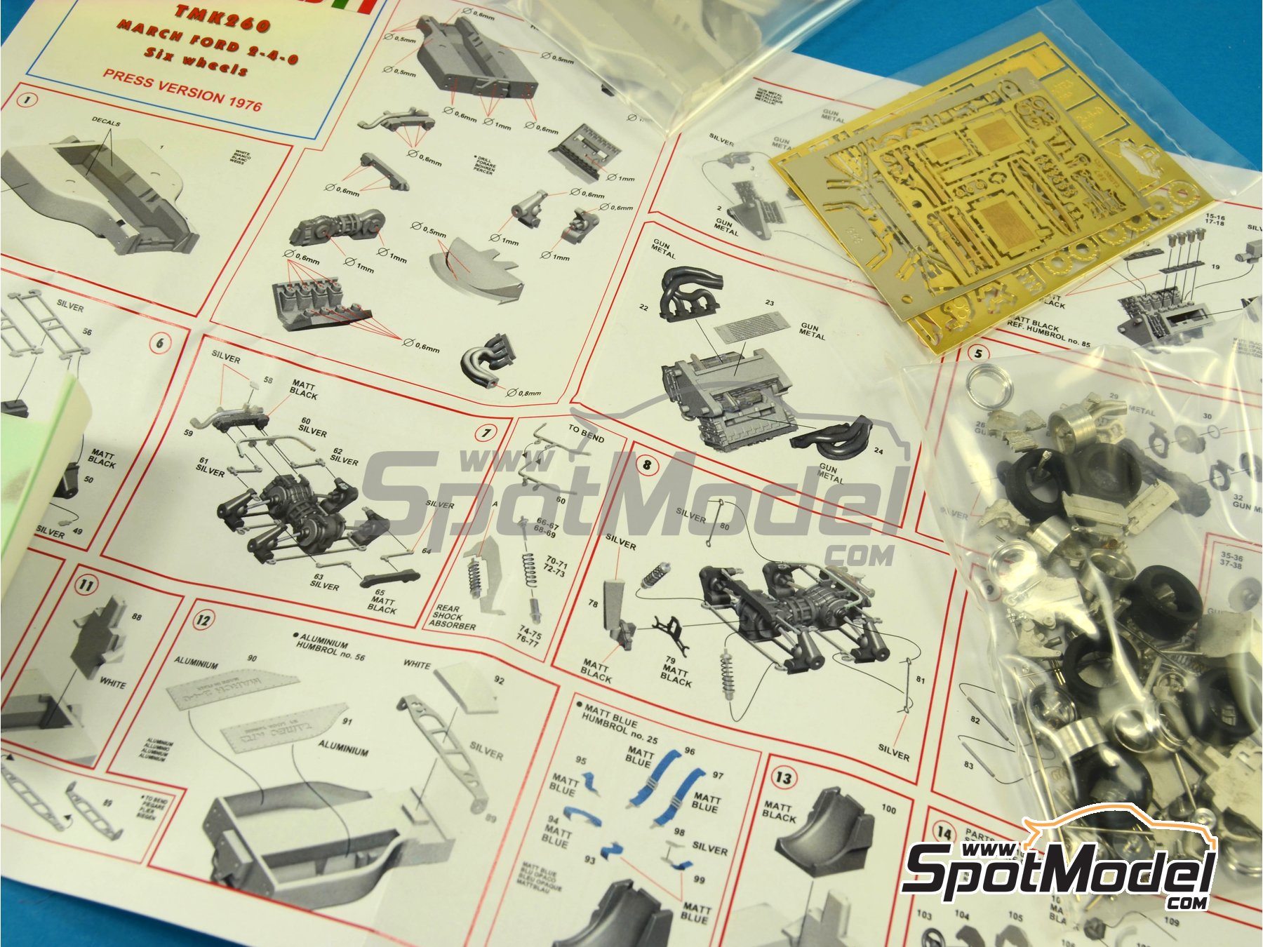 Image 1: March Ford 2-4-0 - Version de presentación 1976 | Maqueta de coche en escala 1/43 fabricado por Tameo Kits (ref. TMK260)