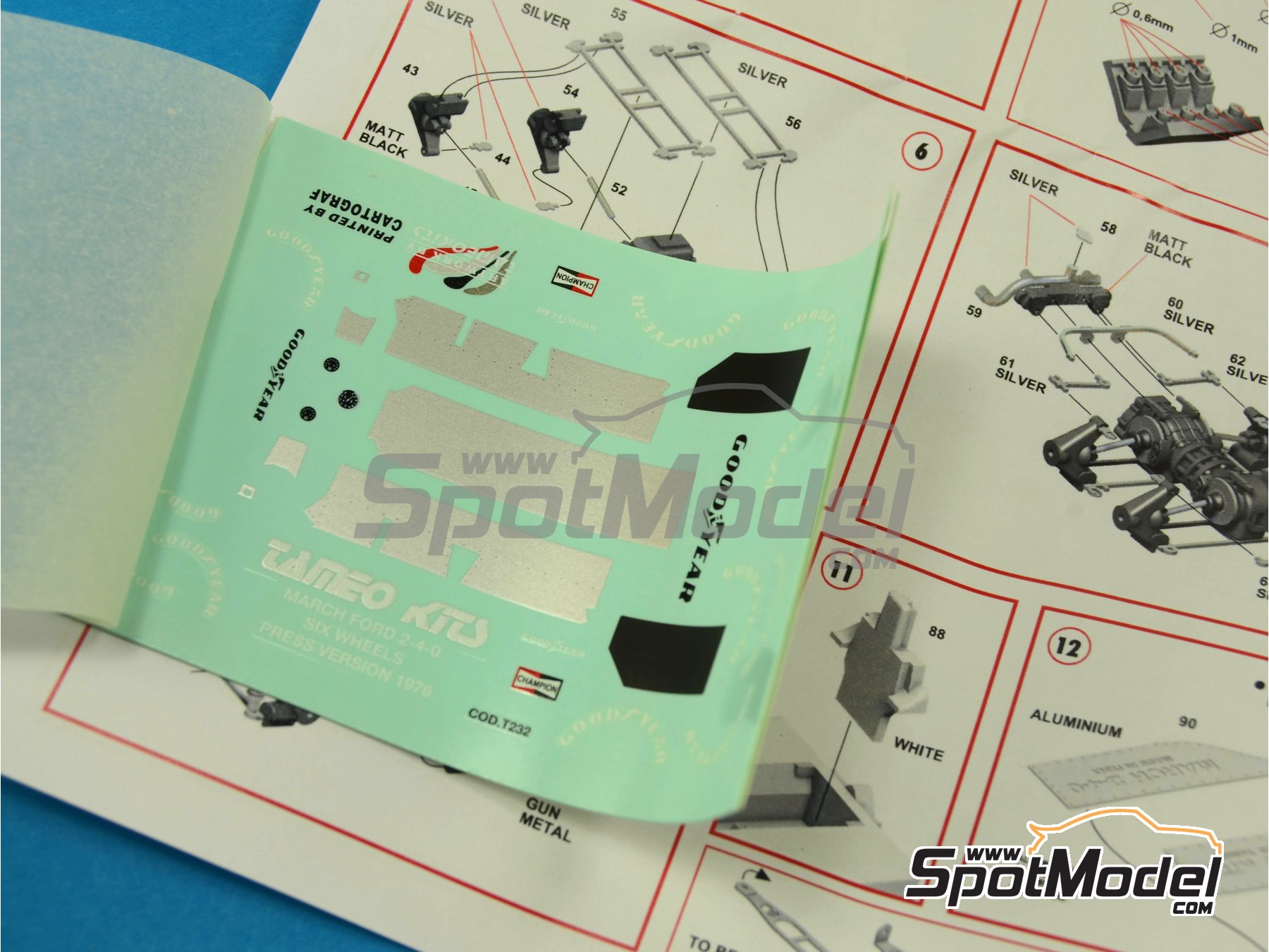 Image 3: March Ford 2-4-0 - Version de presentación 1976 | Maqueta de coche en escala 1/43 fabricado por Tameo Kits (ref. TMK260)