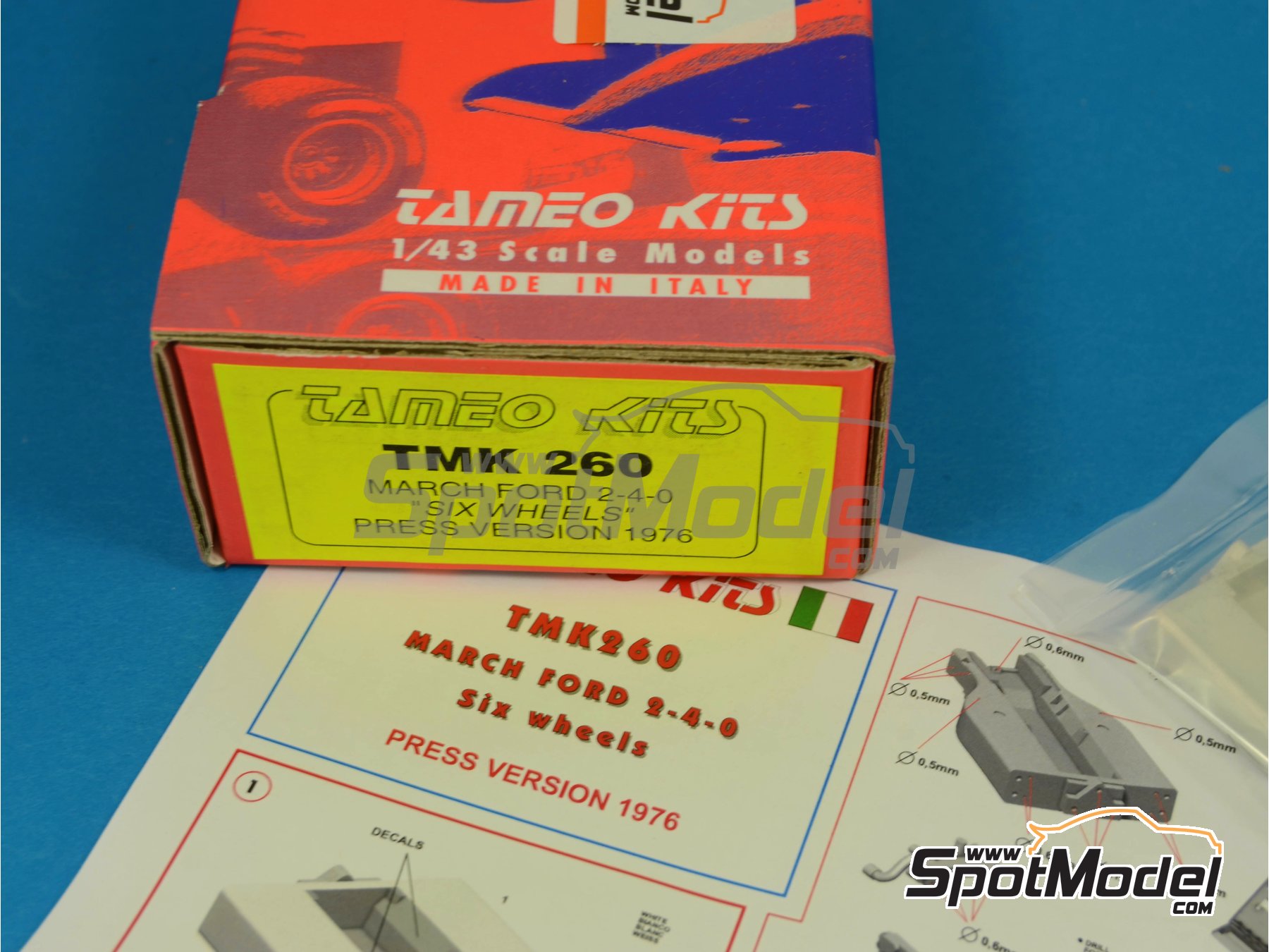 Image 7: March Ford 2-4-0 - Version de presentación 1976 | Maqueta de coche en escala 1/43 fabricado por Tameo Kits (ref. TMK260)