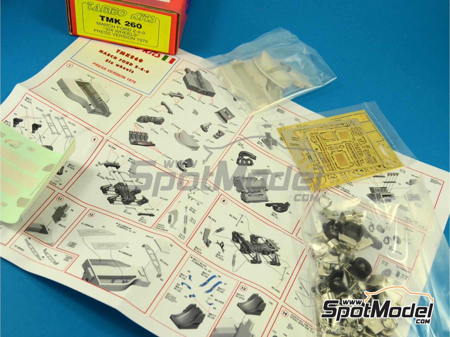 Image 8: March Ford 2-4-0 - Version de presentación 1976 | Maqueta de coche en escala 1/43 fabricado por Tameo Kits (ref. TMK260)