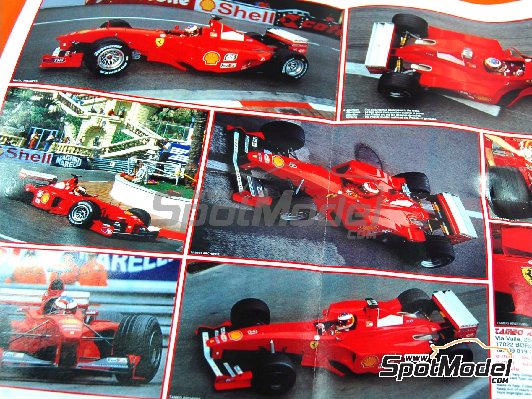 Image 15: Ferrari F399 Equipo Scuderia Ferrari patrocinado por Marlboro - Gran Premio de Formula 1 de M&oacute;naco 1999 | Maqueta de coche en escala&nbsp;1/43 fabricado por Tameo Kits (ref.&nbsp;TMK273)
