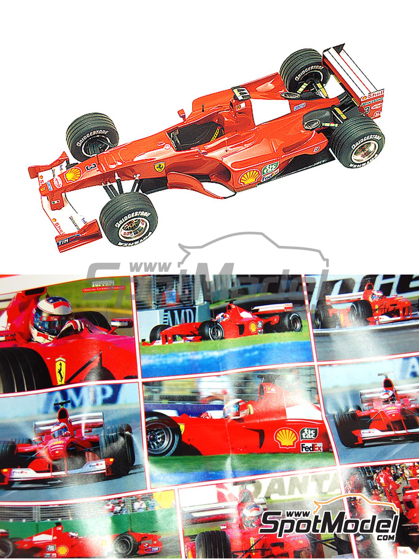 Ferrari F1 2000 Scuderia Ferrari Team sponsored by Marlboro - Australian  Formula 1 Grand Prix 2000. Car scale model kit in 1&frasl;43 scale manufactured by