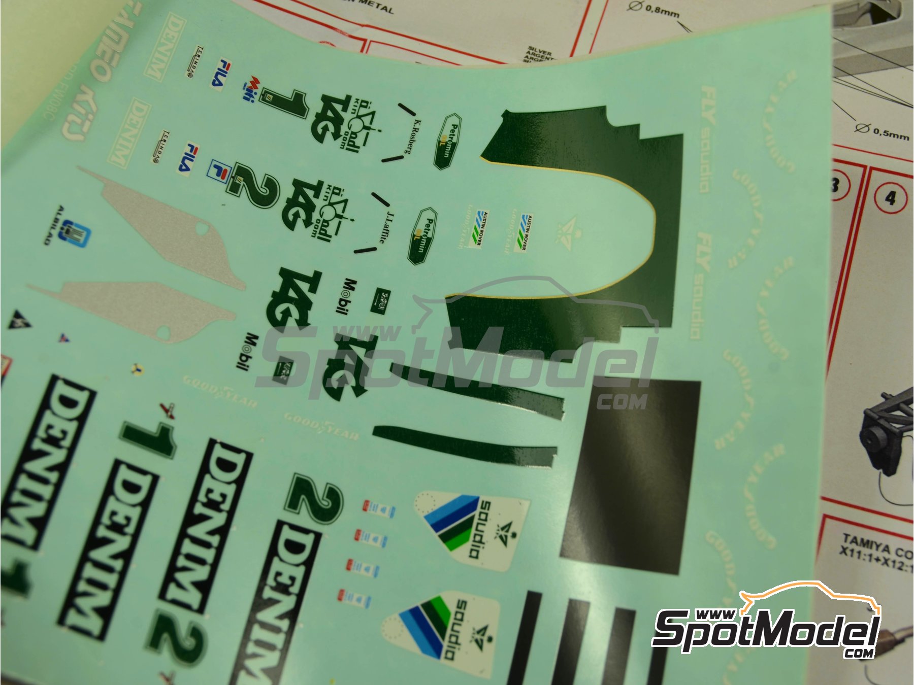 Image 2: Williams Ford FW08C Equipo Williams Grand Prix Engineering patrocinado por TAG, Denim - Gran Premio de Formula 1 de M&oacute;naco 1983 | Maqueta de coche en escala&nbsp;1/43 fabricado por Tameo Kits (ref.&nbsp;TMK288)