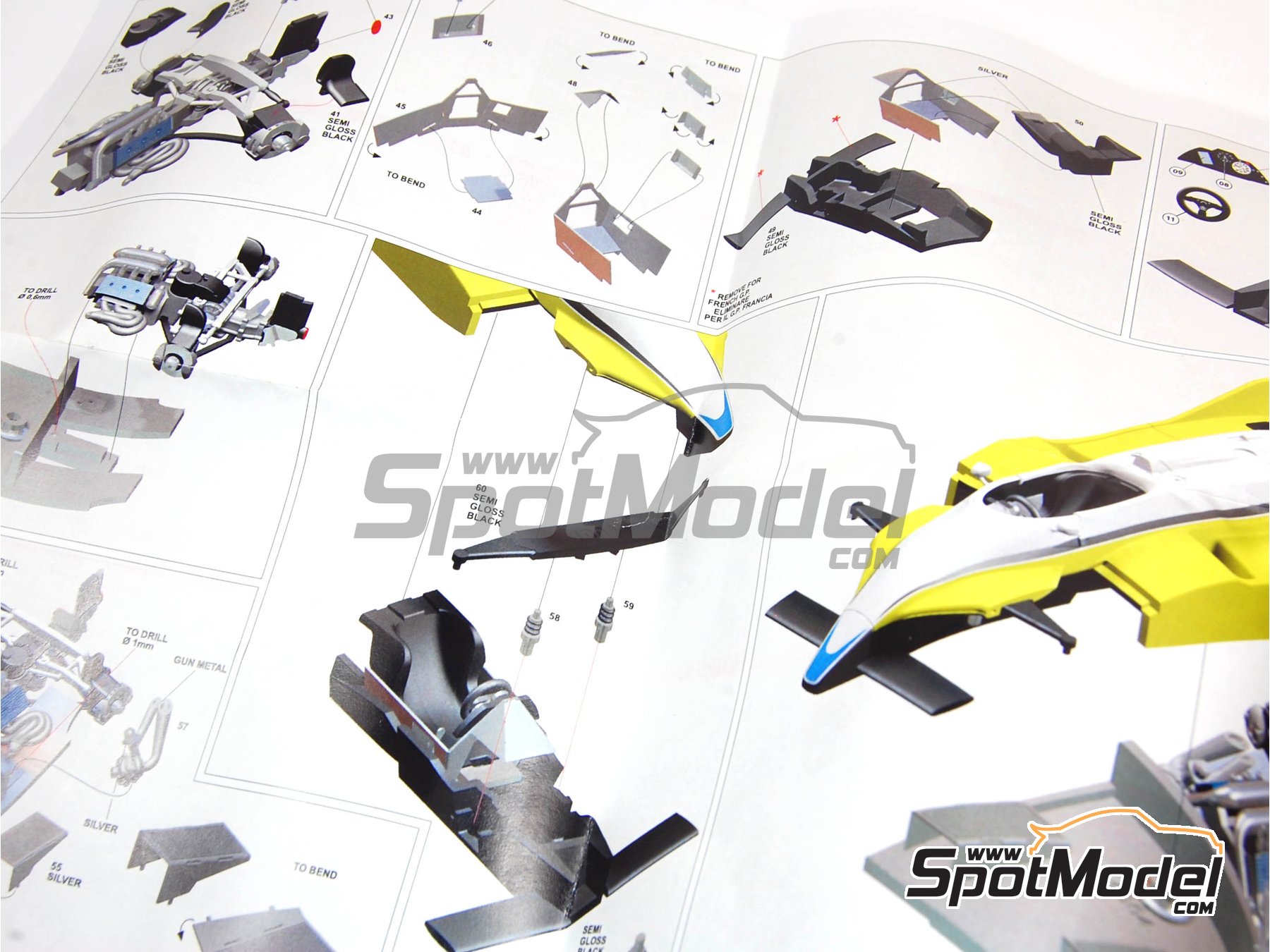 Image 4: Renault Turbo RE30B Equipo Renault F1 patrocinado por ELF - Gran Premio de F&oacute;rmula 1 de Italia 1982 | Maqueta de coche en escala&nbsp;1/43 fabricado por Tameo Kits (ref.&nbsp;TMK306)