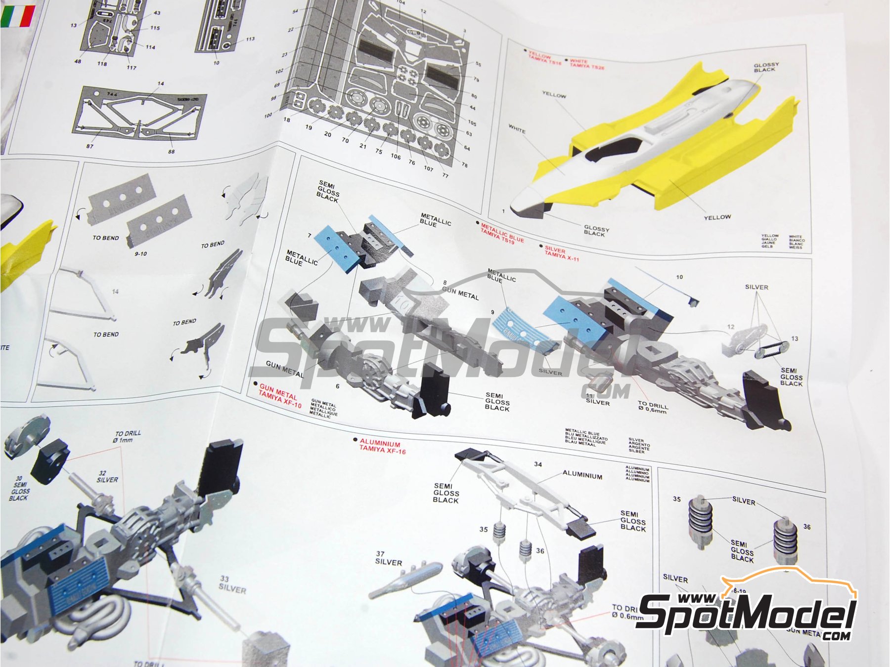 Image 6: Renault Turbo RE30B Equipo Renault F1 patrocinado por ELF - Gran Premio de F&oacute;rmula 1 de Italia 1982 | Maqueta de coche en escala&nbsp;1/43 fabricado por Tameo Kits (ref.&nbsp;TMK306)