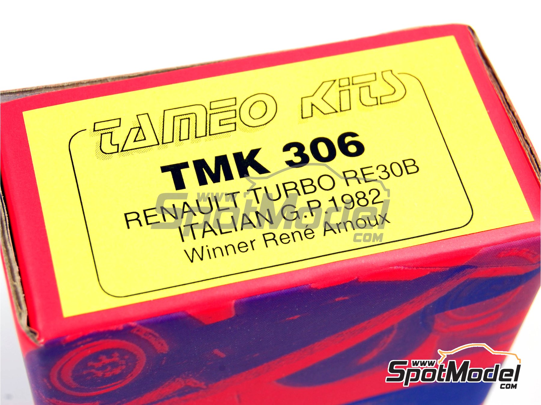 Image 16: Renault Turbo RE30B Equipo Renault F1 patrocinado por ELF - Gran Premio de F&oacute;rmula 1 de Italia 1982 | Maqueta de coche en escala&nbsp;1/43 fabricado por Tameo Kits (ref.&nbsp;TMK306)