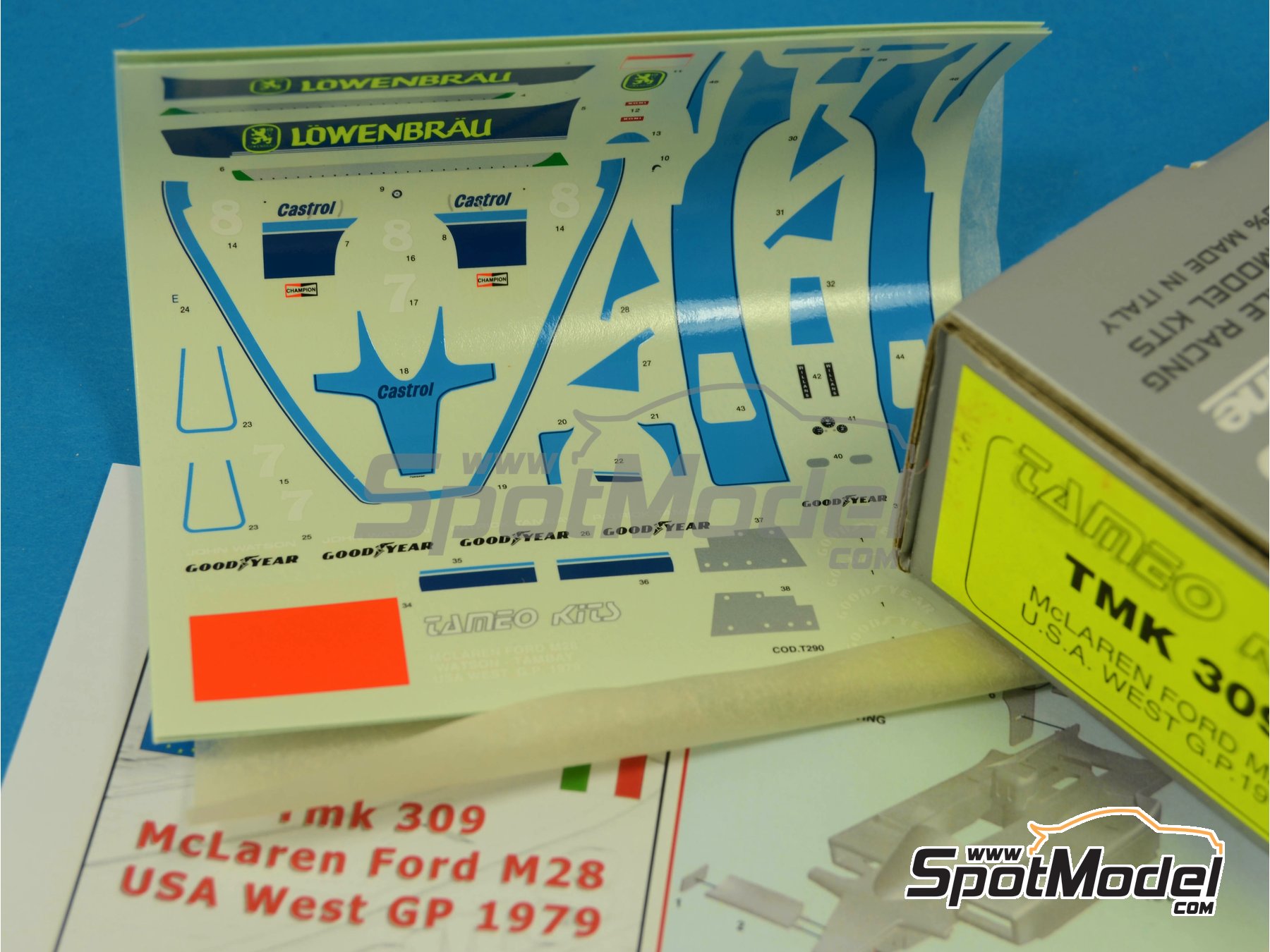 Maquette Tameo Montée 1/43 - F1 McLaren Ford M28, GP USA West 1979, Pilote Watson (Marlboro)
