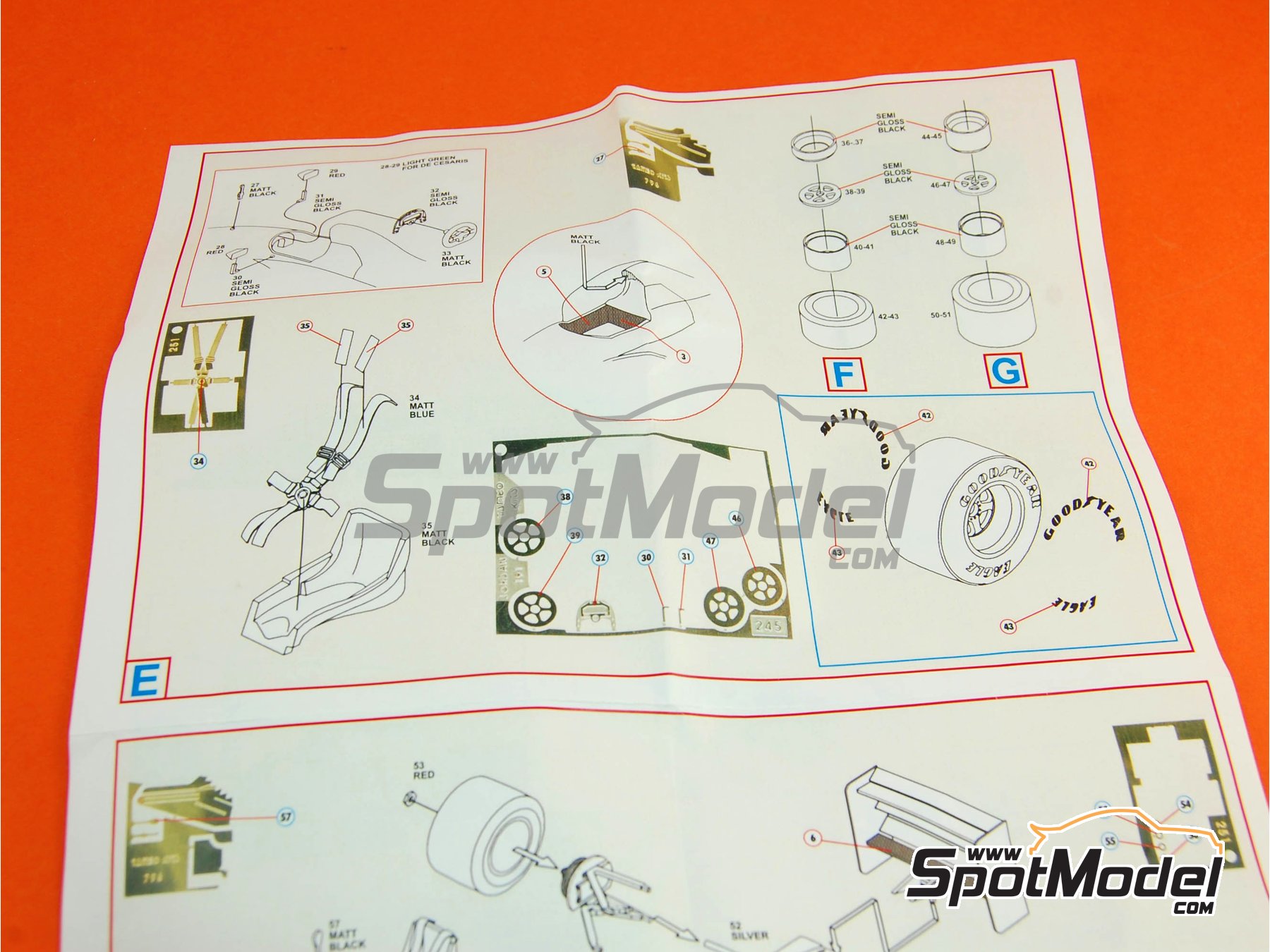 Image 9: Jordan Ford J191 Equipo Jordan Grand Prix patrocinado por Fujifilm 7UP - Gran Premio de F&oacute;rmula 1 de Belgica 1991 | Maqueta de coche en escala&nbsp;1/43 fabricado por Tameo Kits (ref.&nbsp;TMK322)