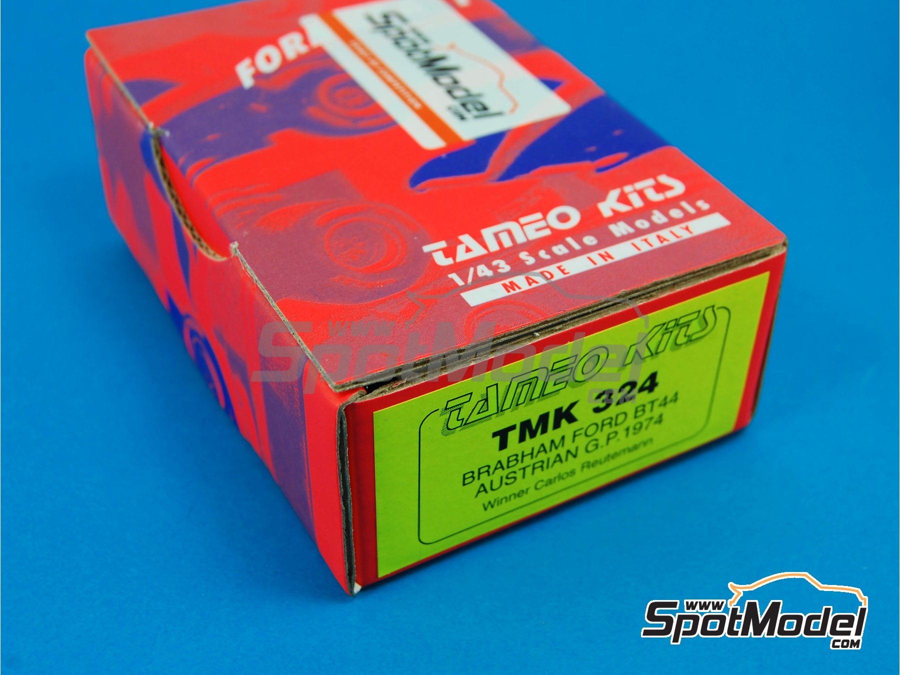 Tameo Kits TMK324: Car scale model kit 1/43 scale - Brabham Ford