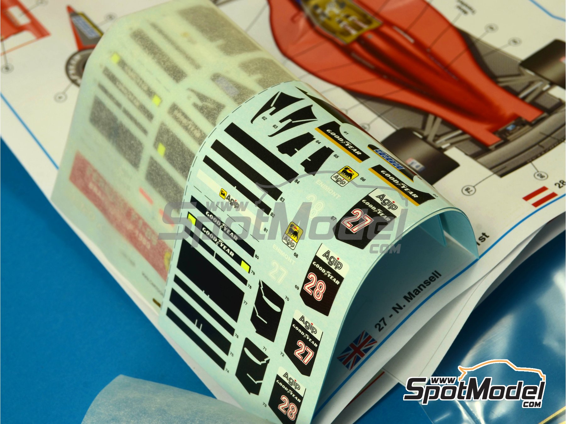 Image 6: Ferrari F1/89 640 Scuderia Ferrari Team sponsored by Marlboro - Hungarian Formula 1 Grand Prix 1989 | Car scale model kit in 1/43 scale manufactured by Tameo Kits (ref.&nbsp;TMK371)