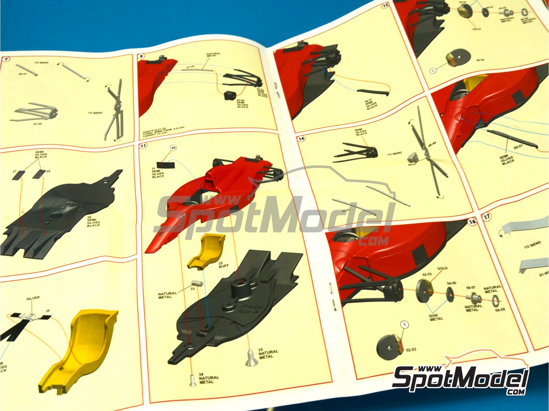 Image 10: Ferrari F1/89 640 Scuderia Ferrari Team sponsored by Marlboro - Hungarian Formula 1 Grand Prix 1989 | Car scale model kit in 1/43 scale manufactured by Tameo Kits (ref.&nbsp;TMK371)