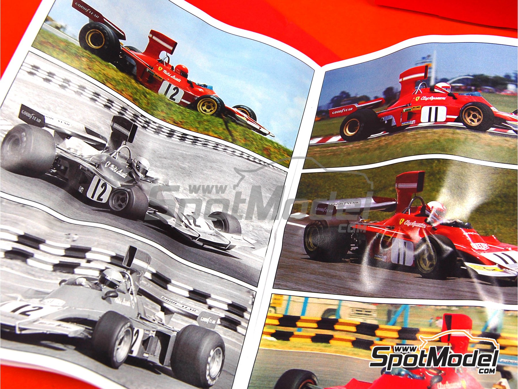 Image 16: Ferrari 312B3 sponsored by Agip - Argentine Formula 1 Grand Prix 1974 | Car scale model kit in 1/43 scale manufactured by Tameo Kits (ref.&nbsp;TMK372)