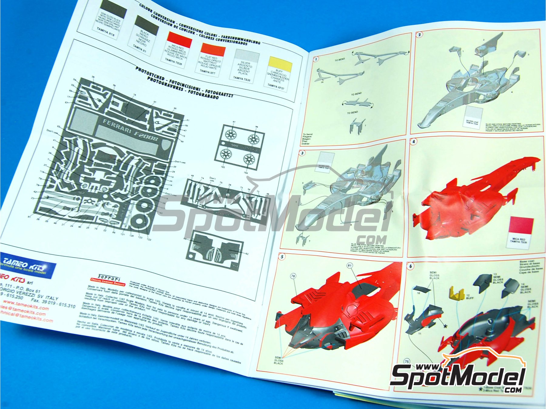 Image 3: Ferrari F2008 Equipo Scuderia Ferrari patrocinado por Shell - Gran Premio de F&oacute;rmula 1 de Europa 2008 | Maqueta de coche en escala&nbsp;1/43 fabricado por Tameo Kits (ref.&nbsp;TMK379)