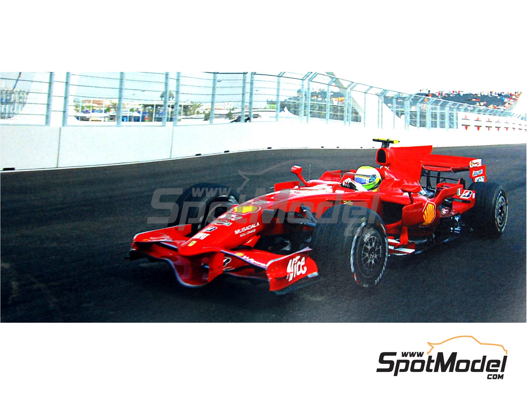 Image 11: Ferrari F2008 Equipo Scuderia Ferrari patrocinado por Shell - Gran Premio de F&oacute;rmula 1 de Europa 2008 | Maqueta de coche en escala&nbsp;1/43 fabricado por Tameo Kits (ref.&nbsp;TMK379)