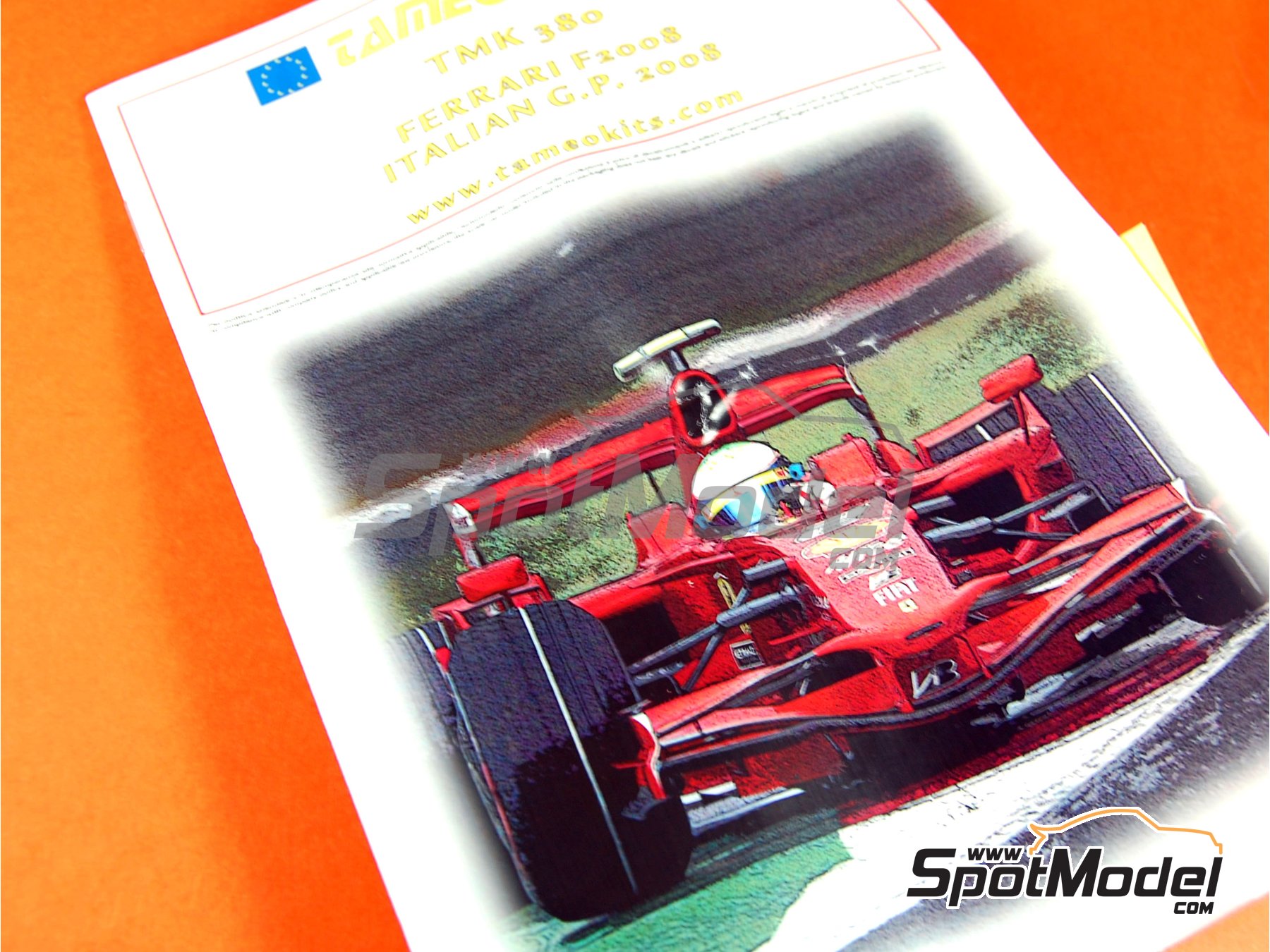 Image 15: Ferrari F2008 Equipo Scuderia Ferrari patrocinado por Shell - Gran Premio de F&oacute;rmula 1 de Italia 2008 | Maqueta de coche en escala&nbsp;1/43 fabricado por Tameo Kits (ref.&nbsp;TMK380)