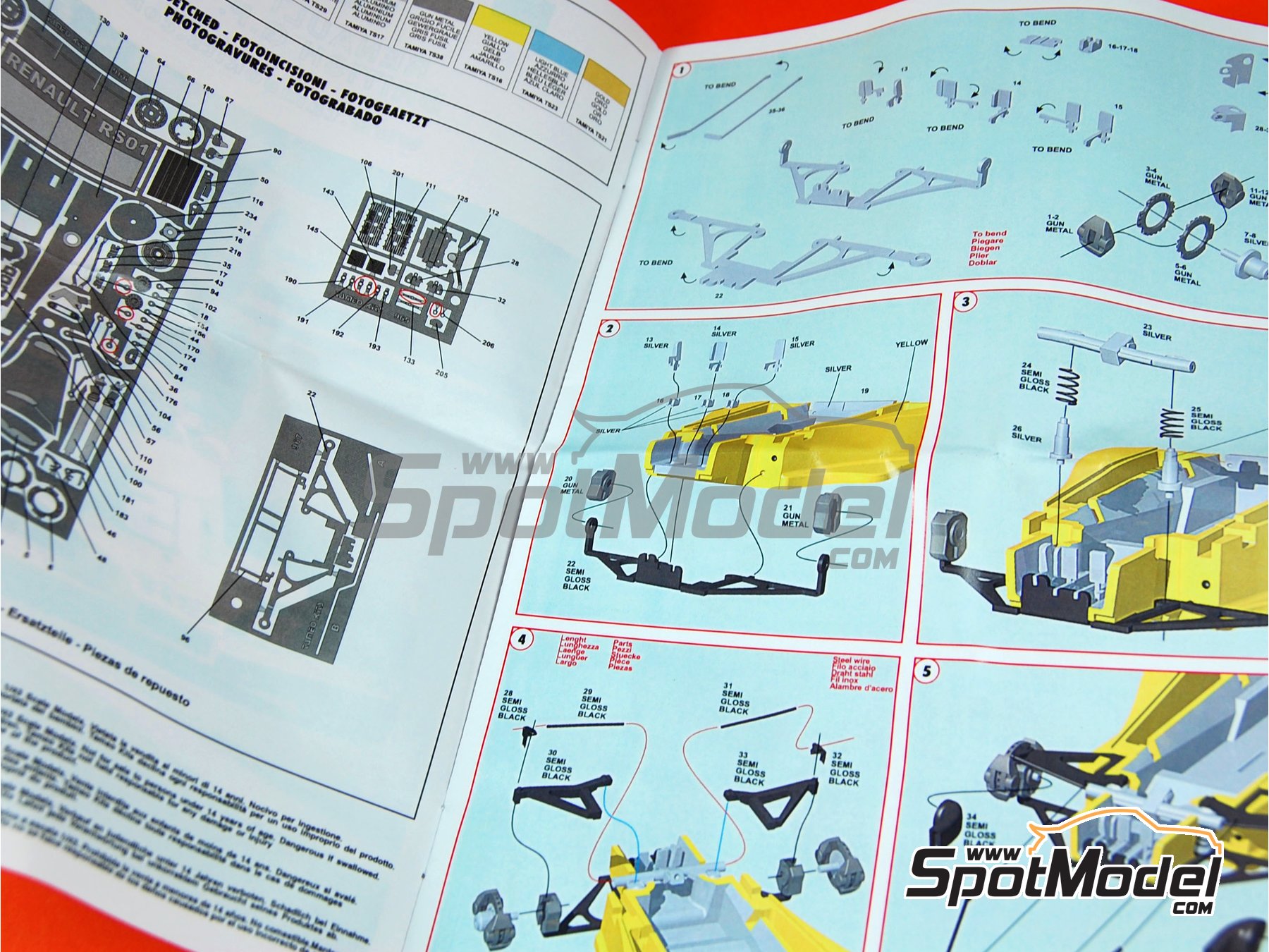 Image 10: Renault RS01 Turbo Equipo Renault F1 patrocinado por ELF - Gran Premio de F&oacute;rmula 1 de Inglaterra 1977 | Maqueta de coche en escala&nbsp;1/43 fabricado por Tameo Kits (ref.&nbsp;TMK381)