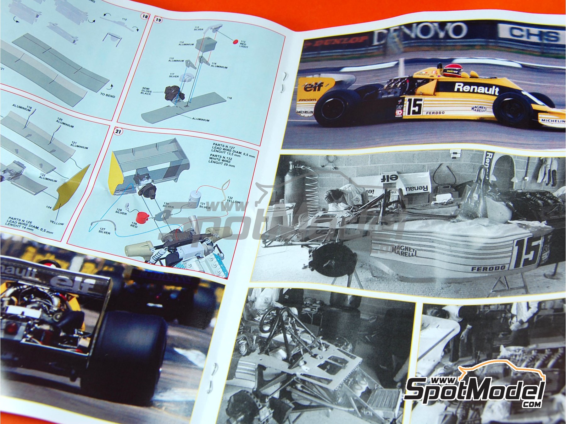 Image 12: Renault RS01 Turbo Equipo Renault F1 patrocinado por ELF - Gran Premio de F&oacute;rmula 1 de Inglaterra 1977 | Maqueta de coche en escala&nbsp;1/43 fabricado por Tameo Kits (ref.&nbsp;TMK381)