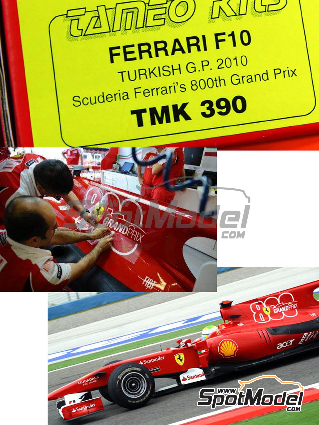 Fujimi model 1/20 Grand Prix series No.57 Ferrari F10 Italy GP