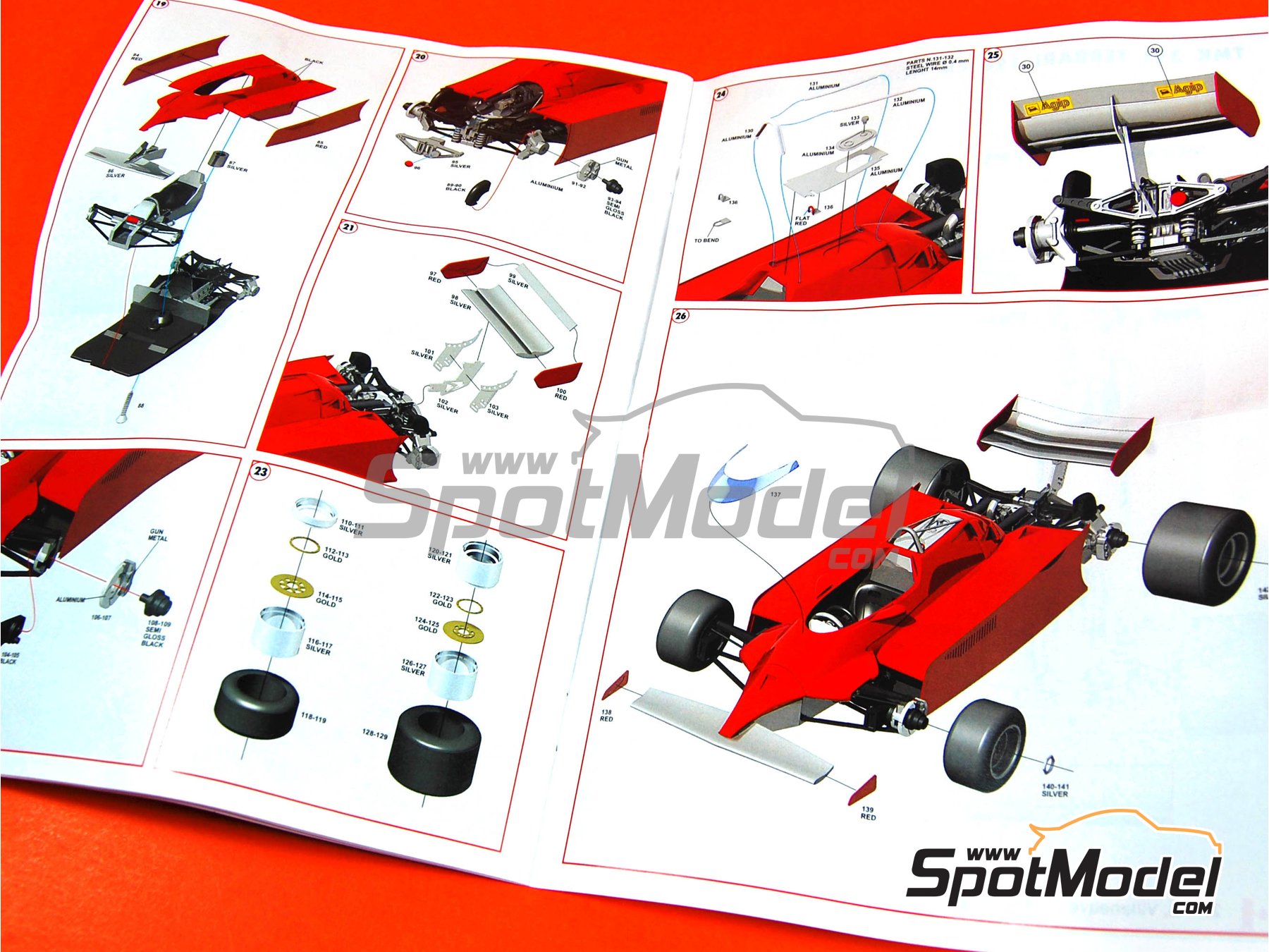 Image 5: Ferrari 126CK Equipo Scuderia Ferrari patrocinado por Fiat - Gran Premio de Formula 1 de Mónaco 1981 | Maqueta de coche en escala 1/43 fabricado por Tameo Kits (ref. TMK391)