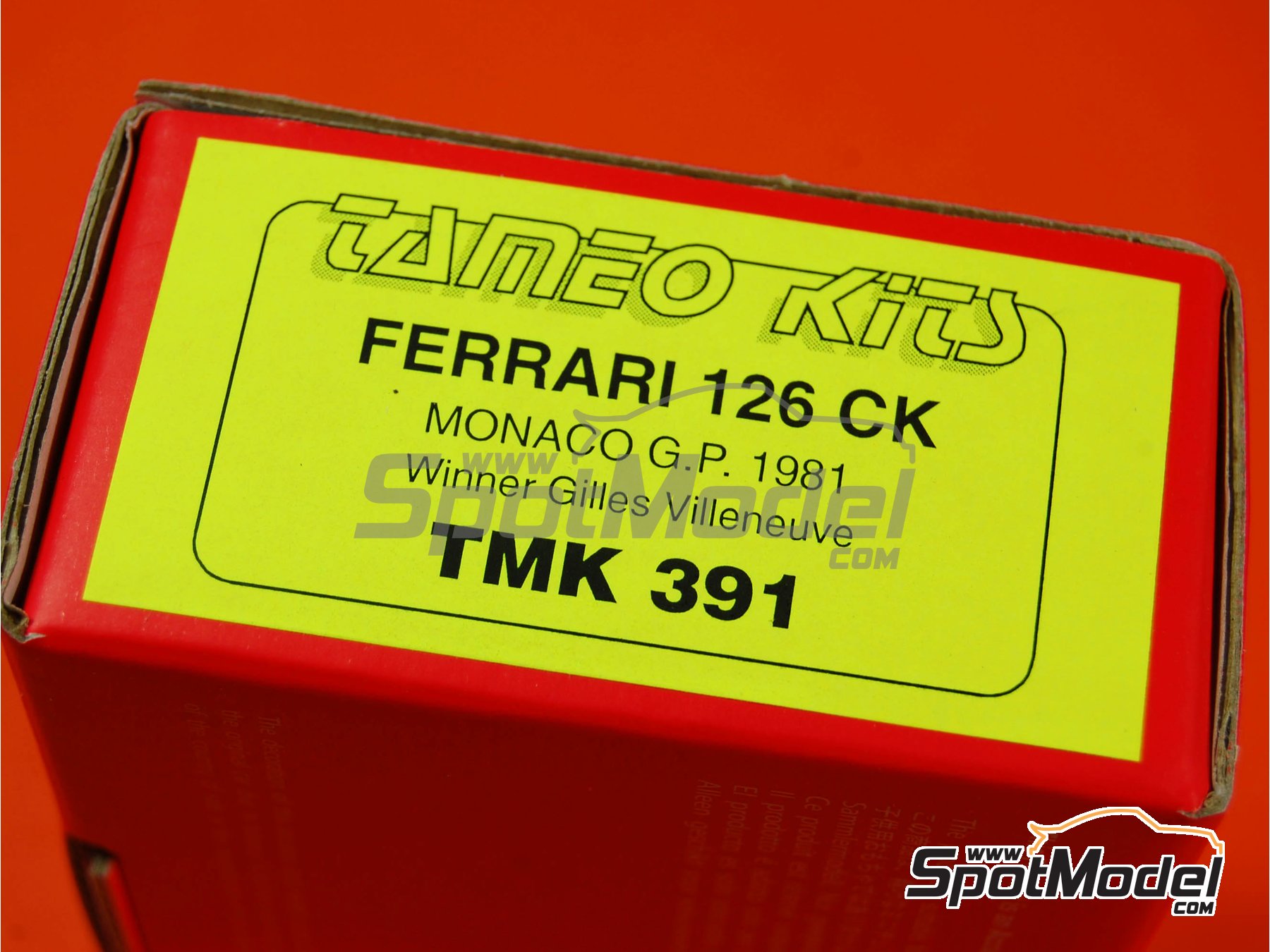 Image 15: Ferrari 126CK Equipo Scuderia Ferrari patrocinado por Fiat - Gran Premio de Formula 1 de Mónaco 1981 | Maqueta de coche en escala 1/43 fabricado por Tameo Kits (ref. TMK391)
