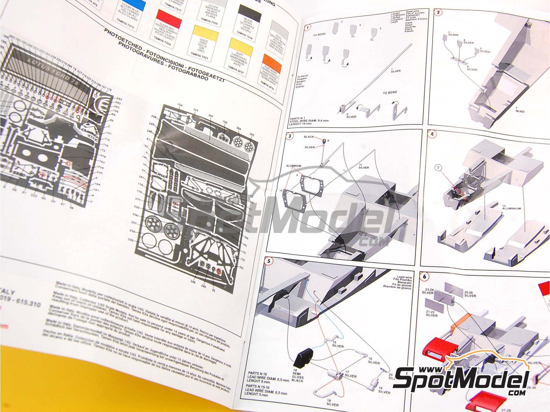 Image 3: Lotus Ford Type 78 Equipo Lotus patrocinado por Imperial International - Gran Premio de F&oacute;rmula 1 de Jap&oacute;n 1977 | Maqueta de coche en escala&nbsp;1/43 fabricado por Tameo Kits (ref.&nbsp;TMK403)