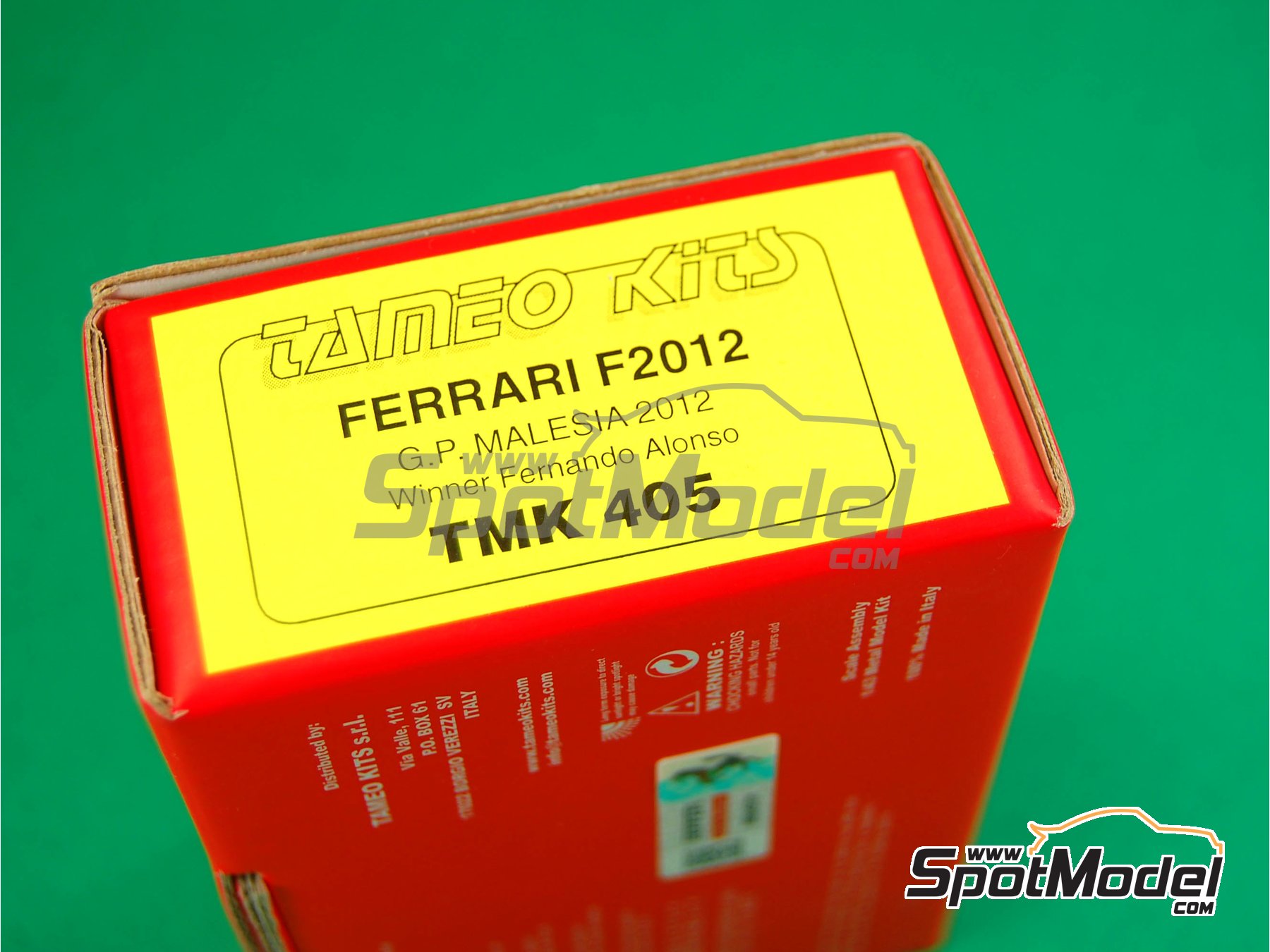 Ferrari F2012 Scuderia Ferrari Team sponsored by Banco Santander - Malaysia Formula 1 Grand Prix 2012. Car scale model kit in 1⁄43 scale manufactured Ferrari F2012 Scuderia Ferrari Team sponsored by Banco Santander - Malaysia Formula 1 Grand Prix 2012. Car scale model kit in 1⁄43 scale manufactured