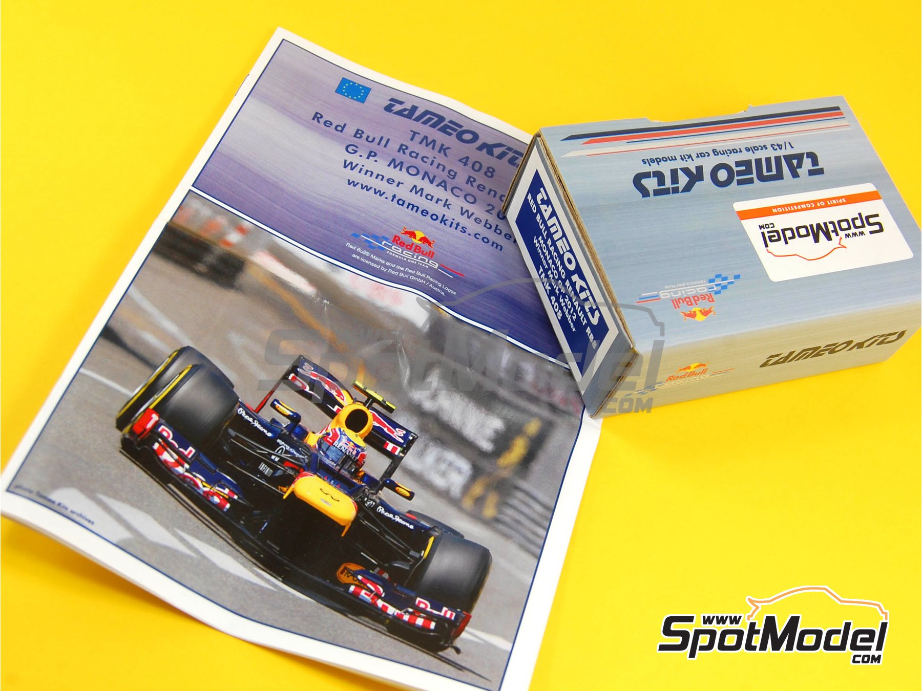 Image 11: RB Racing Renault RB8 - Gran Premio de Formula 1 de M&oacute;naco 2012 | Maqueta de coche en escala&nbsp;1/43 fabricado por Tameo Kits (ref.&nbsp;TMK408)