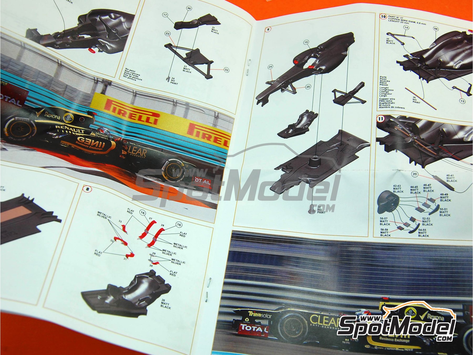 Image 4: Lotus Renault E20 Equipo Lotus patrocinado por Clear Total - Gran Premio de F&oacute;rmula 1 de Abu Dhabi 2012 | Maqueta de coche en escala&nbsp;1/43 fabricado por Tameo Kits (ref.&nbsp;TMK412)