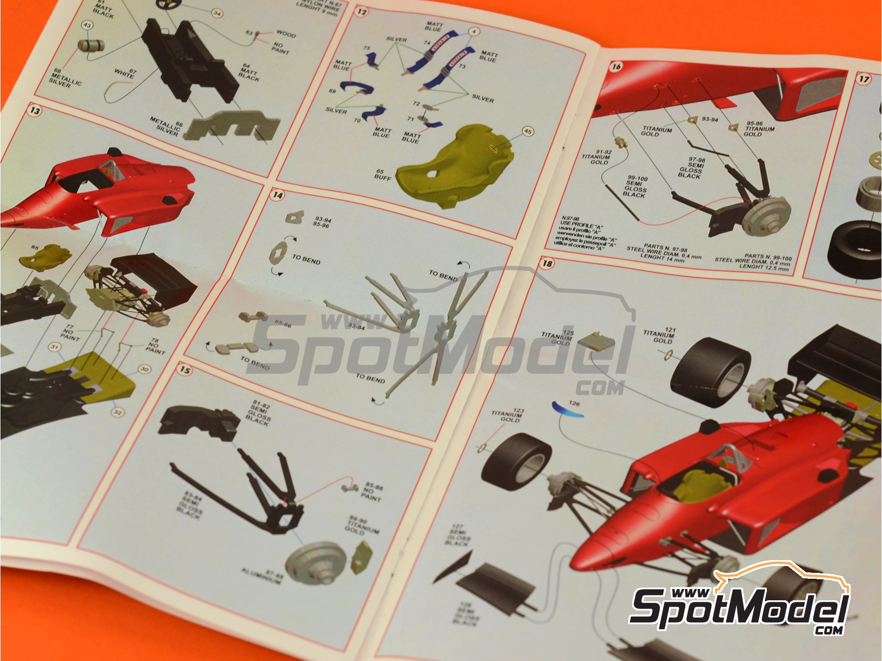 Image 8: Ferrari 156/85 Scuderia Ferrari Team sponsored by Agip Marlboro - Canadian Formula 1 Grand Prix 1985 | Car scale model kit in 1/43 scale manufactured by Tameo Kits (ref.&nbsp;TMK428)