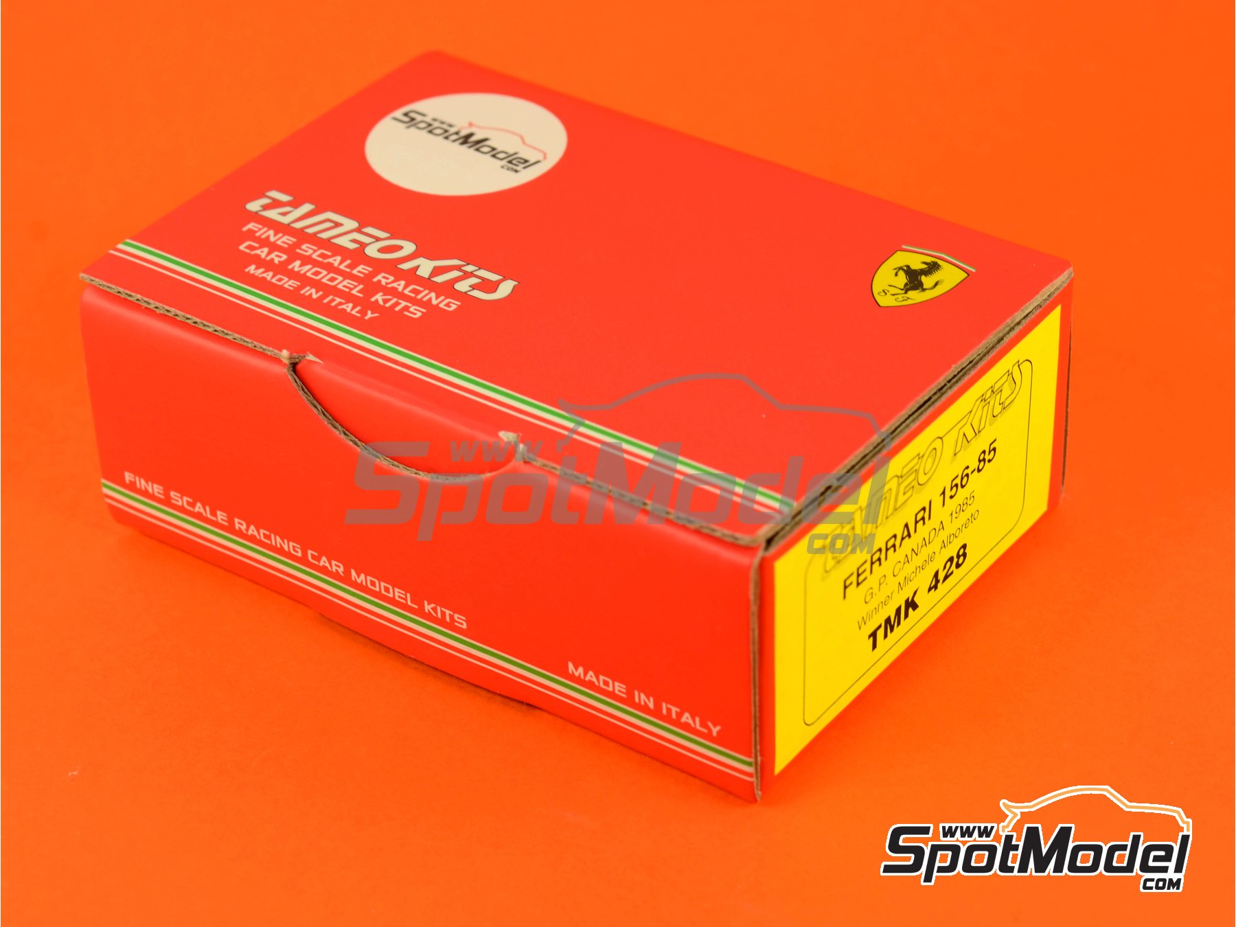 Image 11: Ferrari 156/85 Scuderia Ferrari Team sponsored by Agip Marlboro - Canadian Formula 1 Grand Prix 1985 | Car scale model kit in 1/43 scale manufactured by Tameo Kits (ref.&nbsp;TMK428)