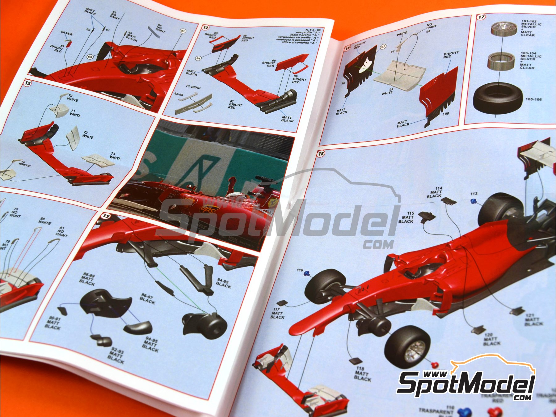 Image 10: Ferrari SF15-T Equipo Scuderia Ferrari patrocinado por Shell UPS - Gran Premio de F&oacute;rmula 1 de Malasia 2015 | Maqueta de coche en escala&nbsp;1/43 fabricado por Tameo Kits (ref.&nbsp;TMK429)