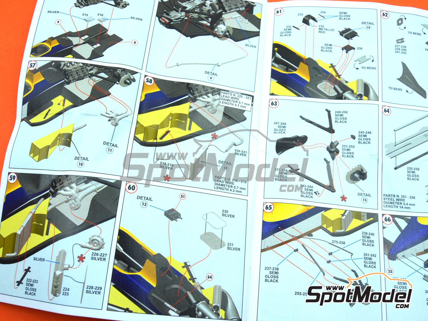 Image 10: Williams Honda FW11B Williams Grand Prix Engineering Team sponsored by Canon Mobil1 - British Formula 1 Grand Prix 1987 | Car scale model kit in 1/43 scale manufactured by Tameo Kits (ref.&nbsp;TMK438)