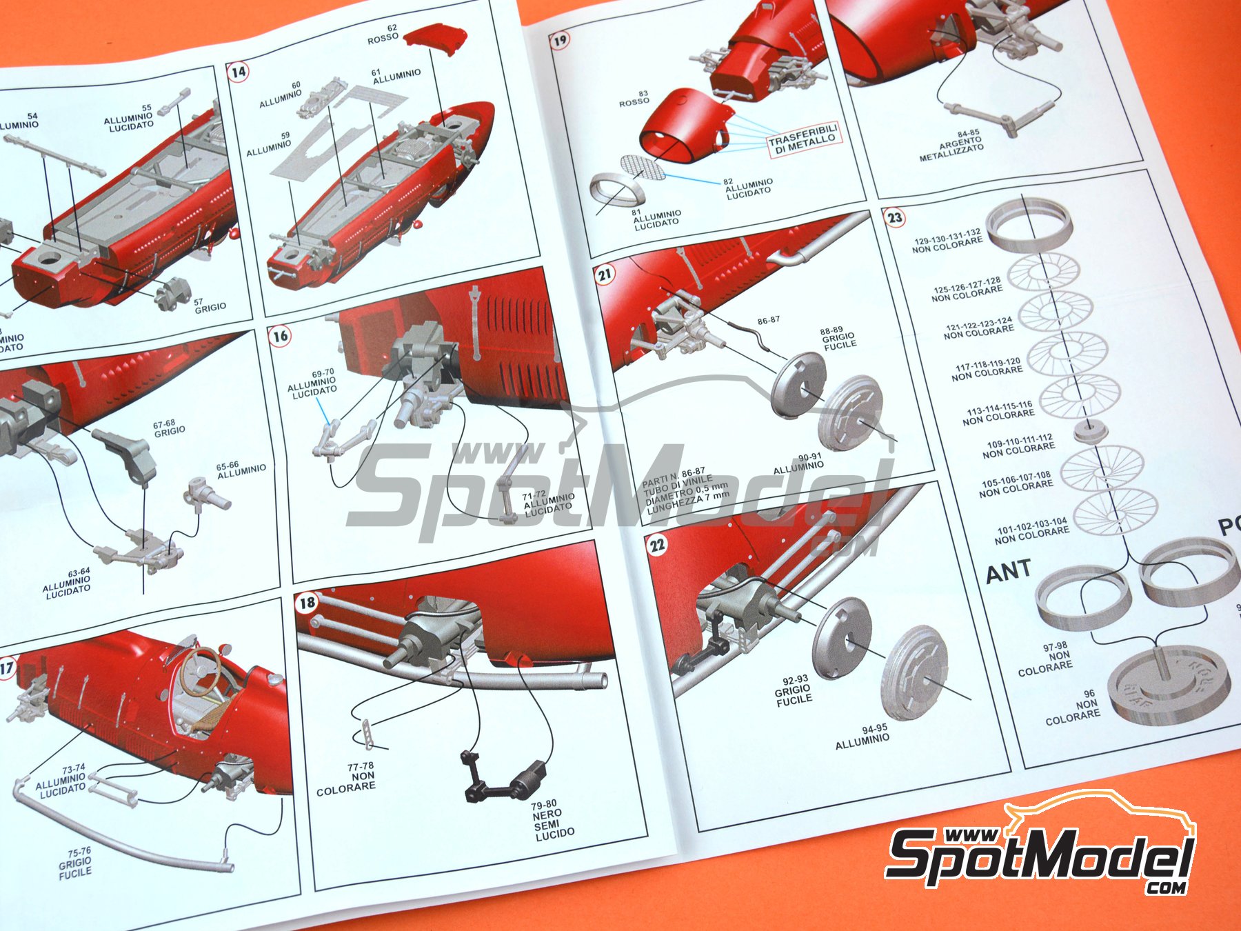 Image 12: Ferrari 375 Indianapolis - 500 Millas de Indianapolis 1952 | Maqueta de coche en escala&nbsp;1/43 fabricado por Tameo Kits (ref.&nbsp;TMK439)
