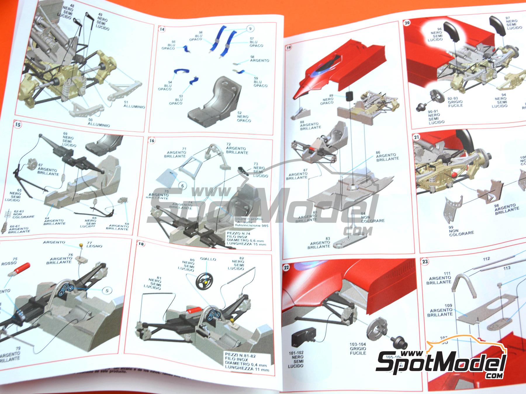 Image 7: Ferrari 126CK Equipo Scuderia Ferrari patrocinado por Fiat - Gran Premio de F&oacute;rmula 1 de Canada 1981 | Maqueta de coche en escala&nbsp;1/43 fabricado por Tameo Kits (ref.&nbsp;TMK443)