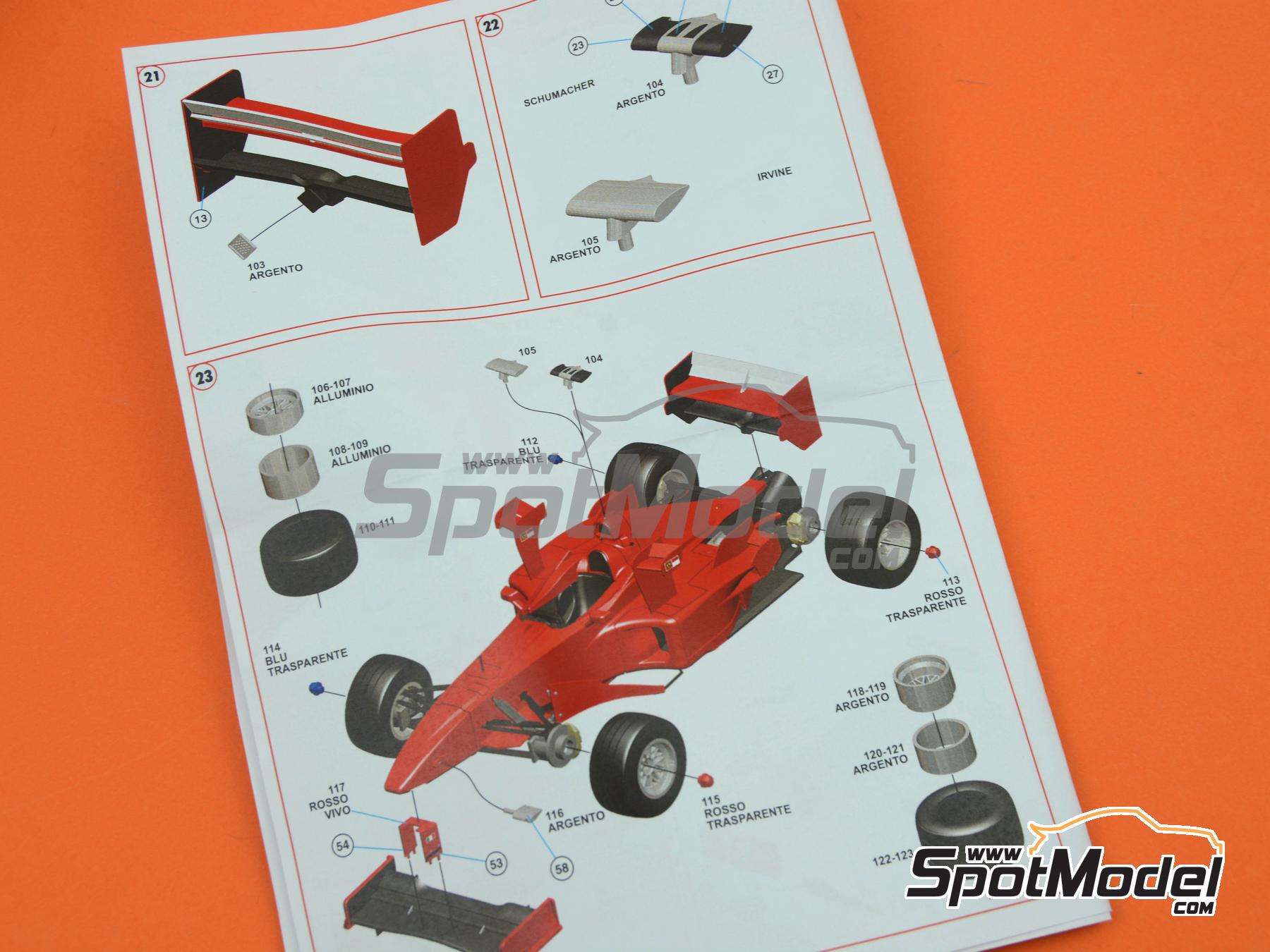 Image 6: Ferrari F300 Equipo Scuderia Ferrari - Gran Premio de F&oacute;rmula 1 de San Marino 1998 | Maqueta de coche en escala&nbsp;1/43 fabricado por Tameo Kits (ref.&nbsp;TMK444)