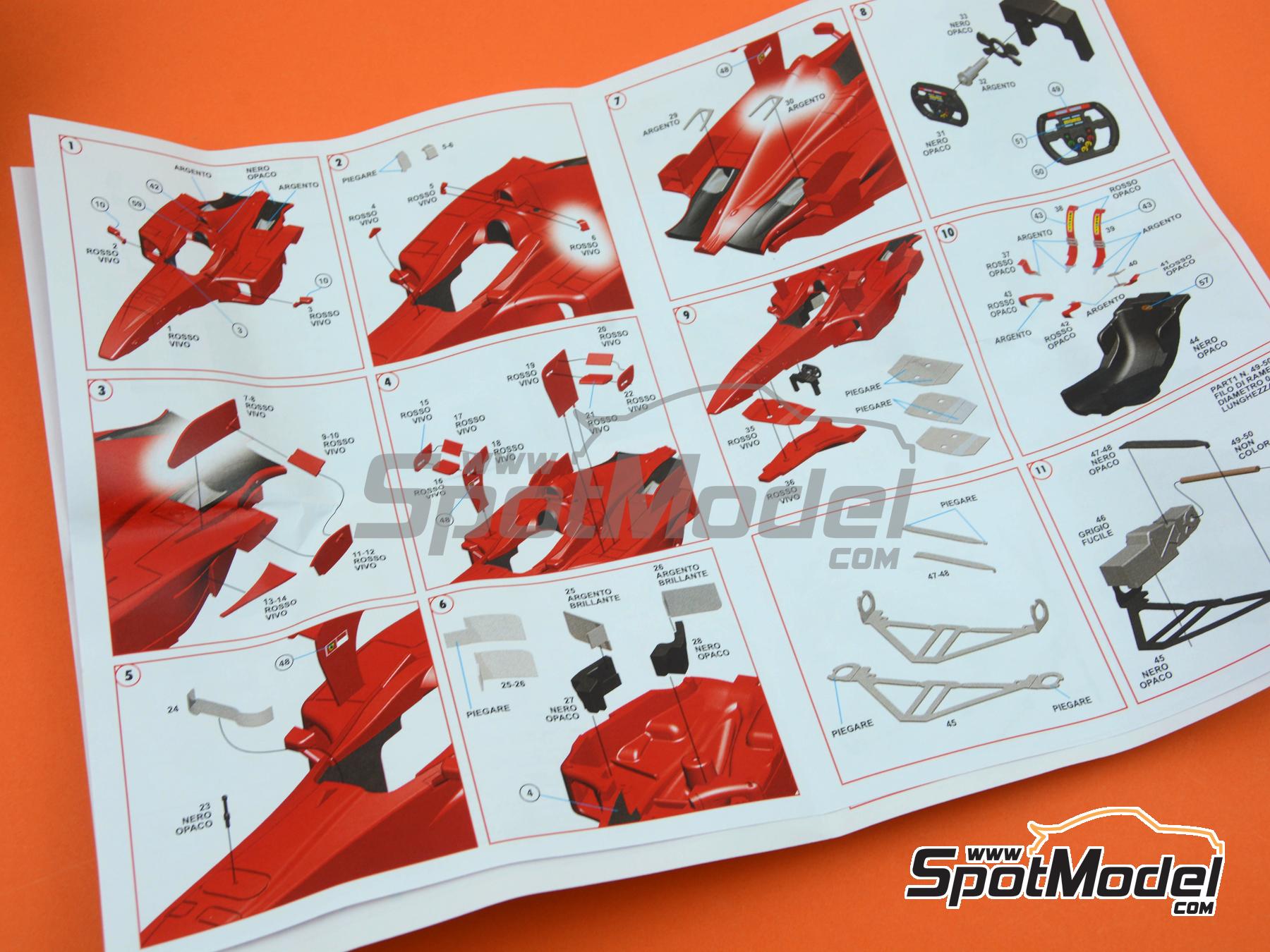 Image 8: Ferrari F300 Equipo Scuderia Ferrari - Gran Premio de F&oacute;rmula 1 de San Marino 1998 | Maqueta de coche en escala&nbsp;1/43 fabricado por Tameo Kits (ref.&nbsp;TMK444)
