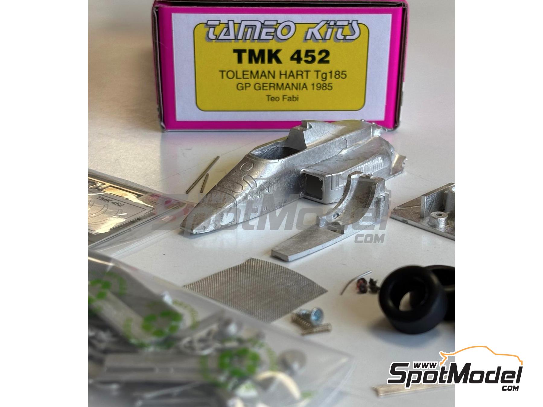 Image 5: Toleman Hart TG185 sponsored by United Colors of Benetton - German Formula 1 Grand Prix 1985 | Car scale model kit in 1/43 scale manufactured by Tameo Kits (ref.&nbsp;TMK452)