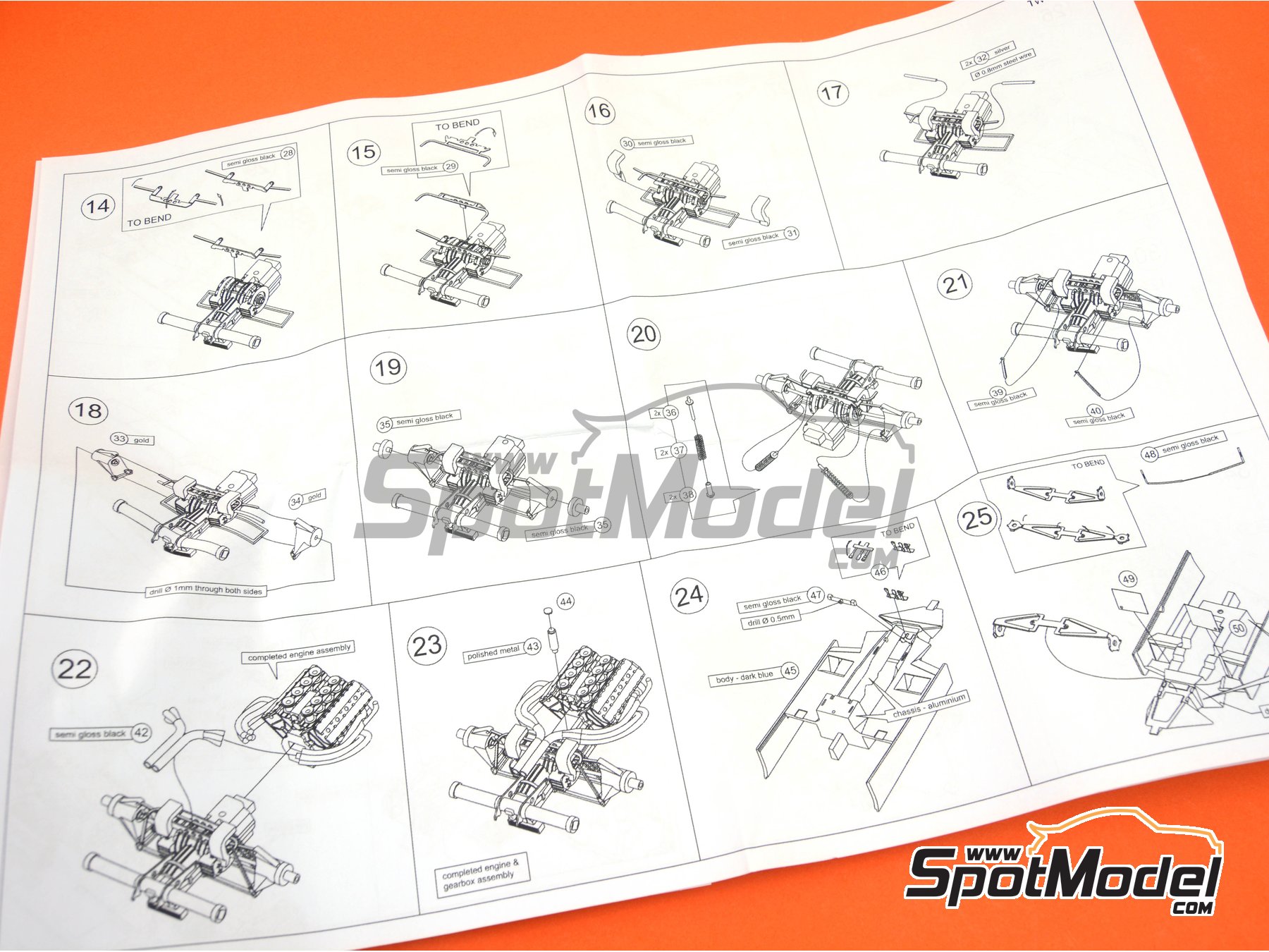 Image 9: Wolf Ford WR5/6 Walter Wolf Racing Team - German Formula 1 Grand Prix, Canadian Formula 1 Grand Prix 1978 | Car scale model kit in 1/43 scale manufactured by Tameo Kits (ref.&nbsp;TWU002, also TWU 002)