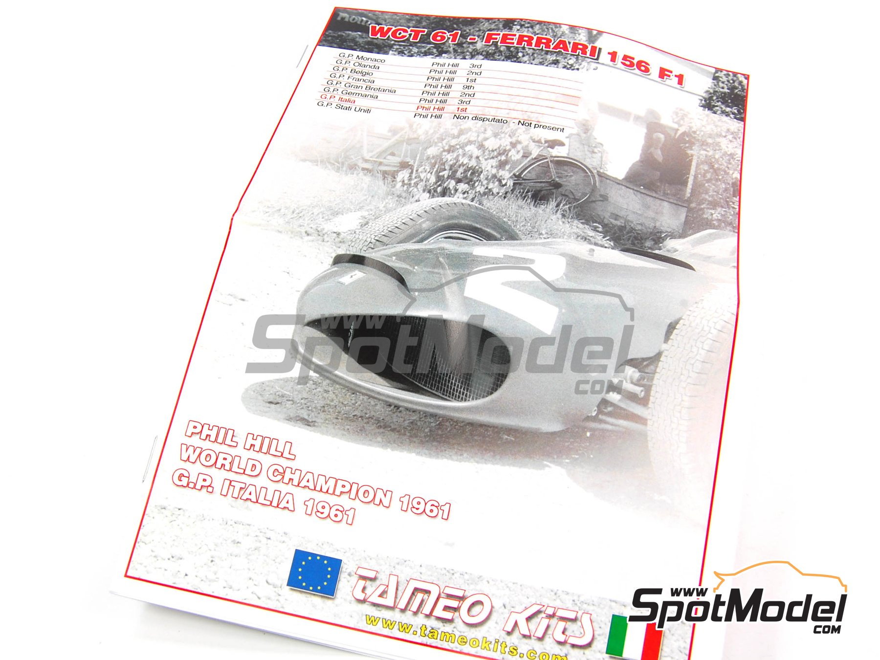 Tameo Kits WCT061: Car scale model kit 1/43 scale - Ferrari 156 F1 ...