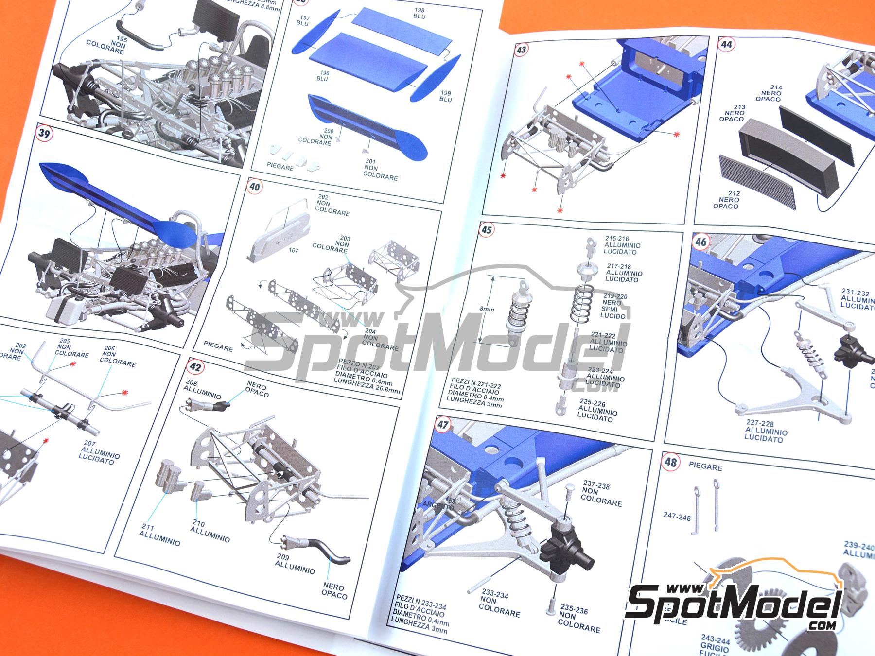 Image 10: Tyrrell Ford 003 Equipo Tyrrell Racing patrocinado por ELF - Gran Premio de Formula 1 de M&oacute;naco 1971 | Maqueta de coche en escala&nbsp;1/43 fabricado por Tameo Kits (ref.&nbsp;WCT071)