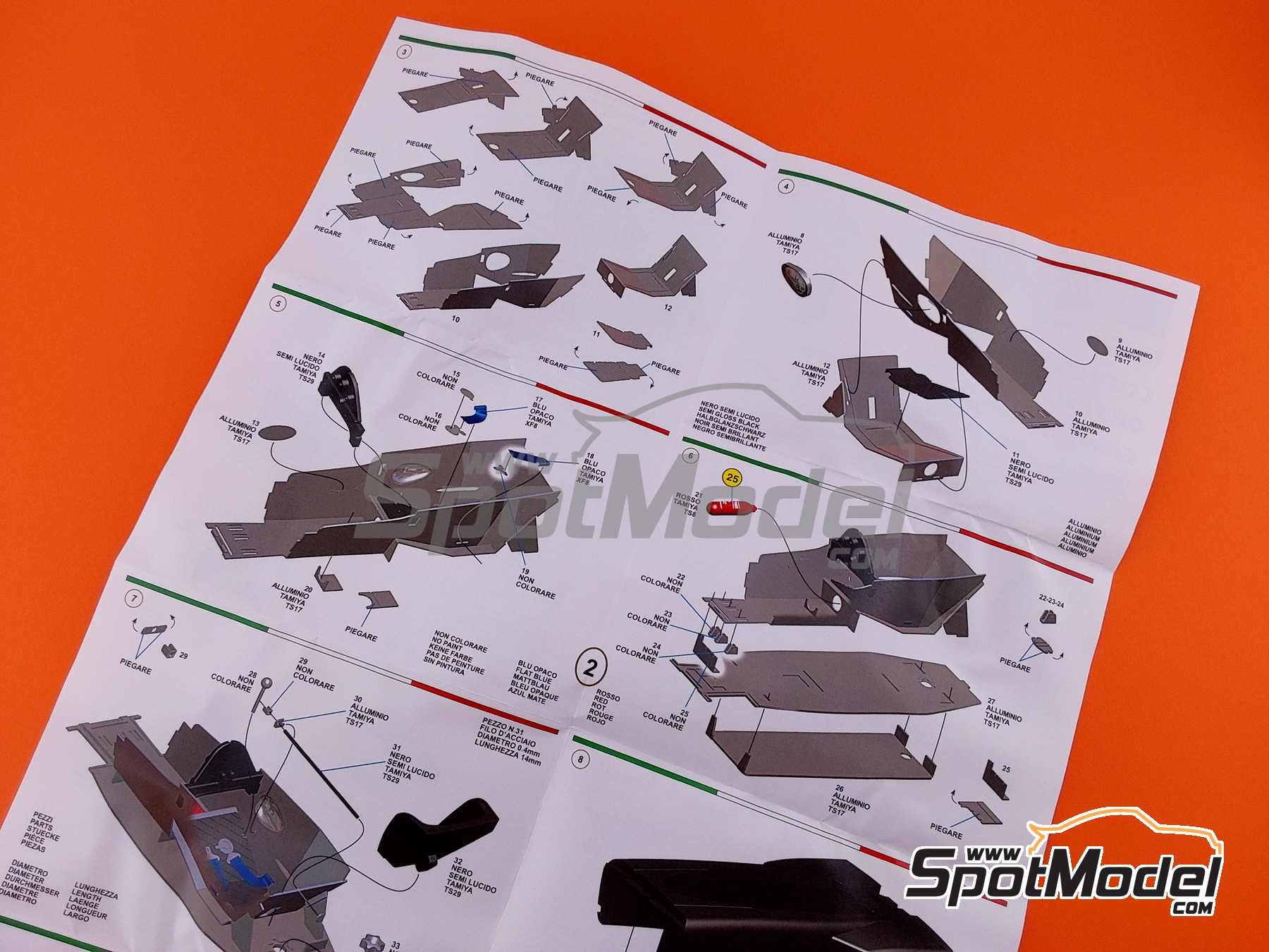 Image 7: Lotus Ford type 72D Equipo Lotus patrocinado por John Player Special - Gran Premio de F&oacute;rmula 1 de Italia 1972 | Maqueta de coche en escala&nbsp;1/43 fabricado por Tameo Kits (ref.&nbsp;WCT072)