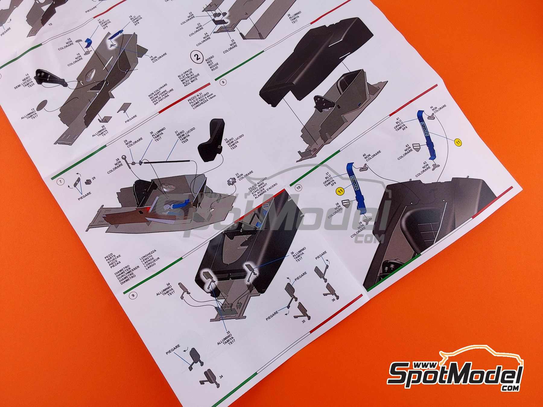 Image 8: Lotus Ford type 72D Equipo Lotus patrocinado por John Player Special - Gran Premio de F&oacute;rmula 1 de Italia 1972 | Maqueta de coche en escala&nbsp;1/43 fabricado por Tameo Kits (ref.&nbsp;WCT072)