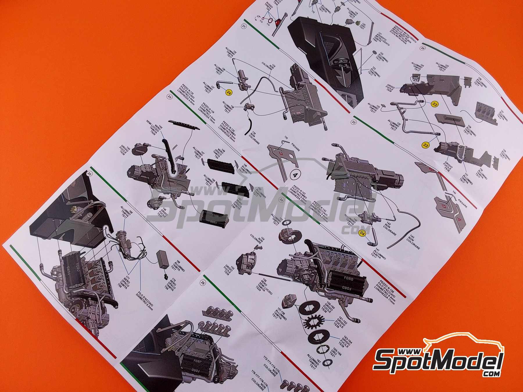 Image 11: Lotus Ford type 72D Equipo Lotus patrocinado por John Player Special - Gran Premio de F&oacute;rmula 1 de Italia 1972 | Maqueta de coche en escala&nbsp;1/43 fabricado por Tameo Kits (ref.&nbsp;WCT072)